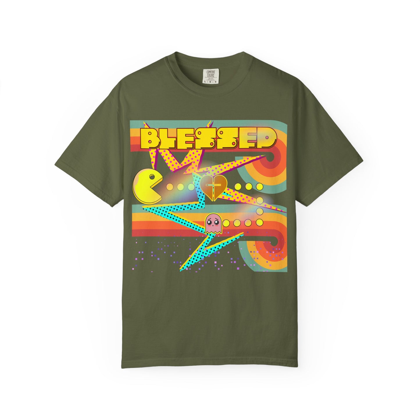 Retro Graphic T-Shirt, Blessed T-Shirt, Fun Casual Wear, Gift for Gamers, Vintage Style Tee