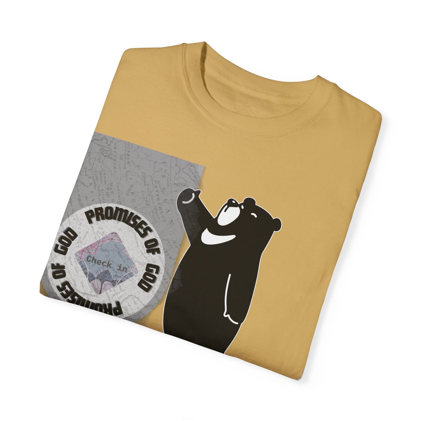 Seal of Promises of God Bear T-Shirt | Comfort Colors 1717 - Christian Graphic Tee