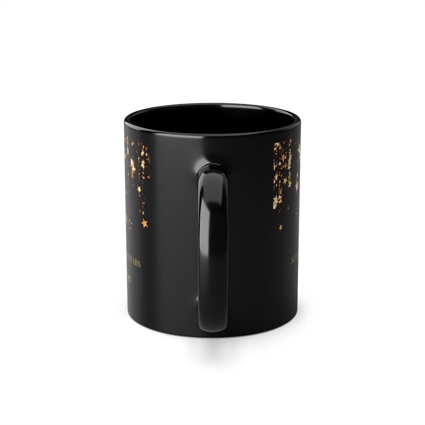 Reach for the stars Black Coffee Cup, 11oz