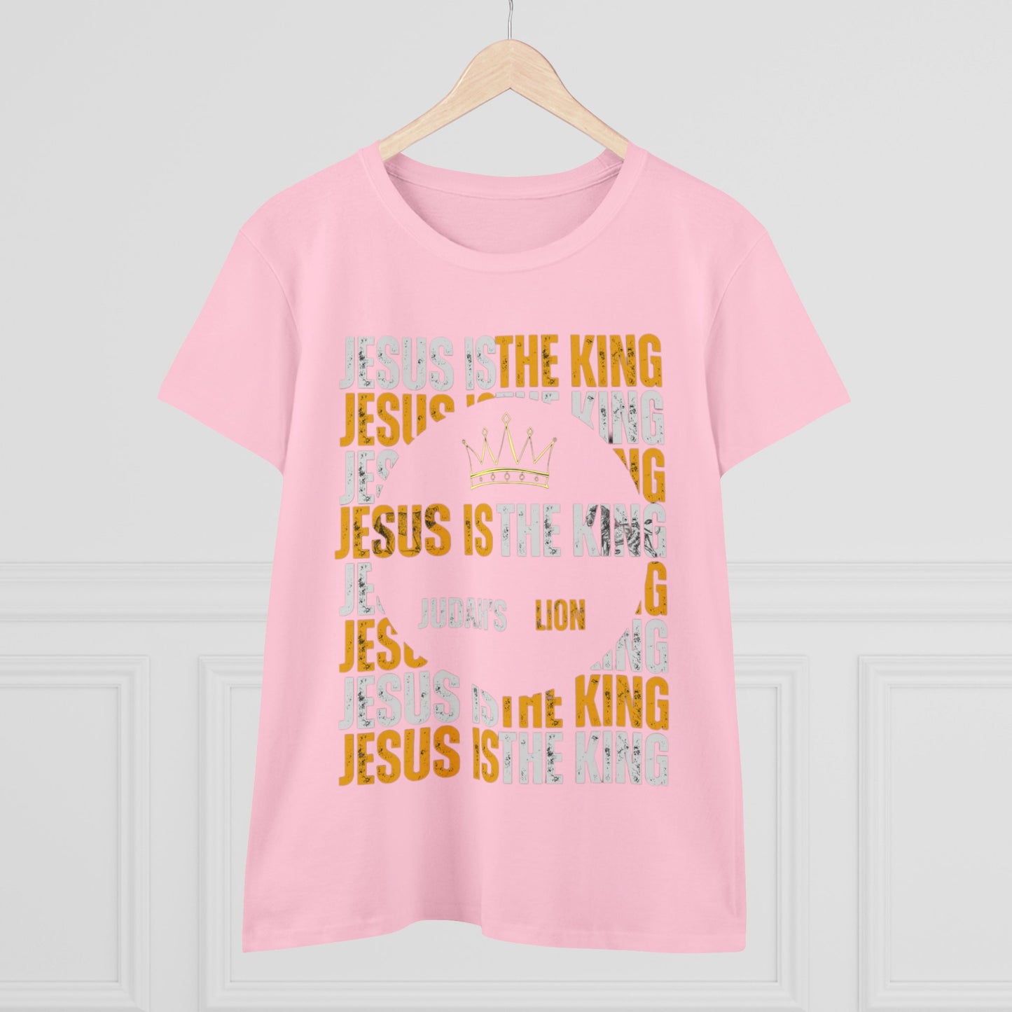 Jesus is The King Women's Midweight Cotton Tee