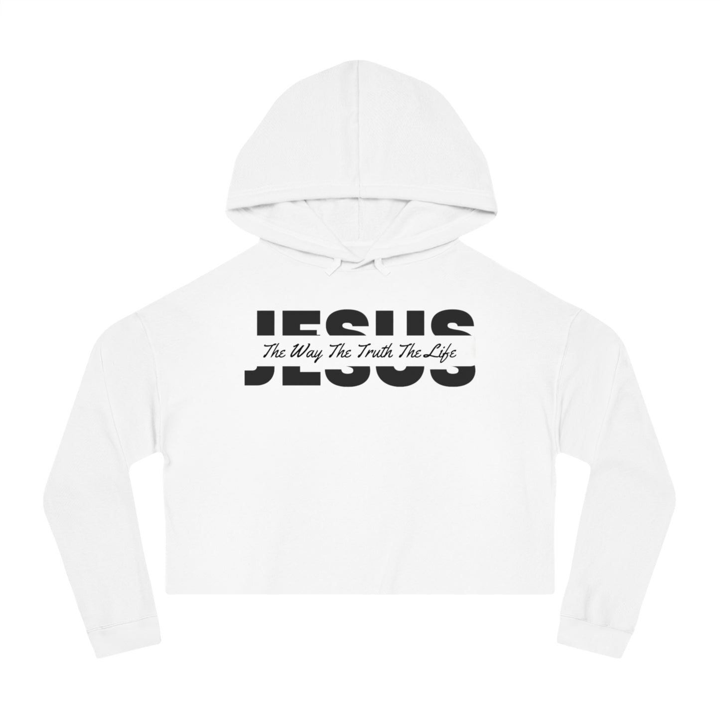 JESUS Women’s Cropped Hooded Sweatshirt