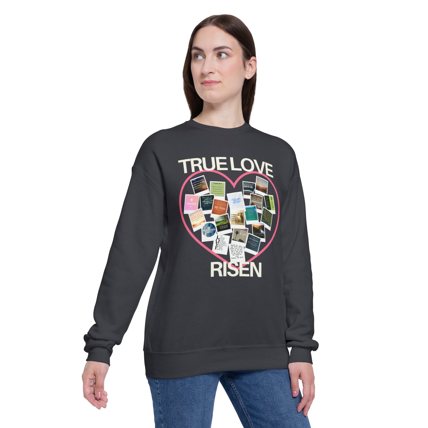 Unisex Drop Shoulder Sweatshirt - True Love Risen
