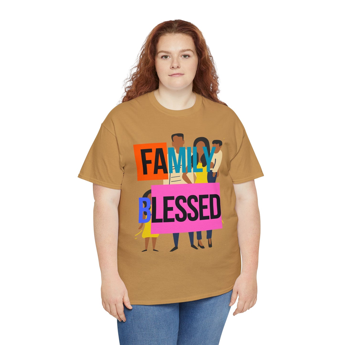 Family Blessed Unisex Heavy Cotton Tee