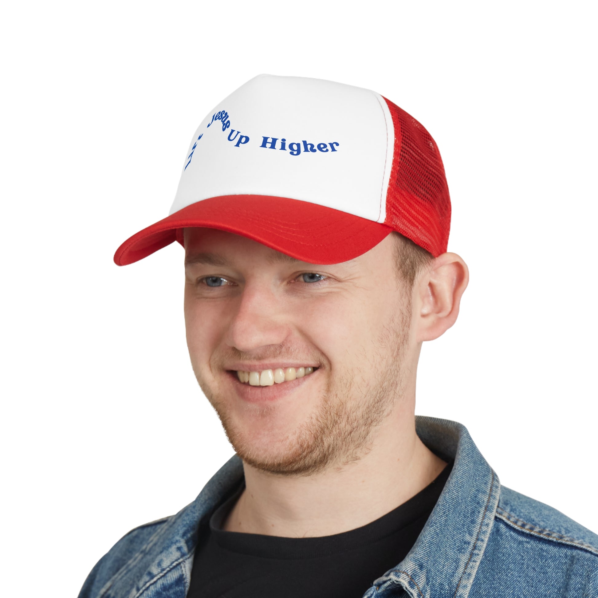 "Lift Jesus Mesh Cap - Embrace Faith with Stylish Headwear"