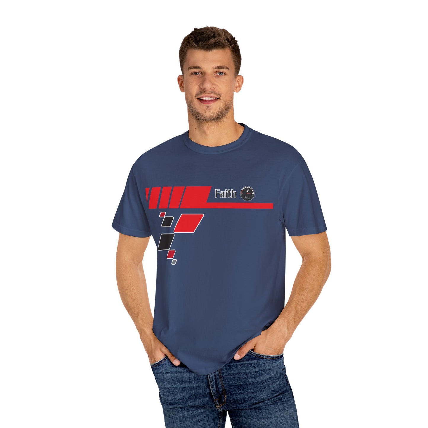 Faith Fuel Race T-Shirt | Comfort Colors 1717 - Christian Design