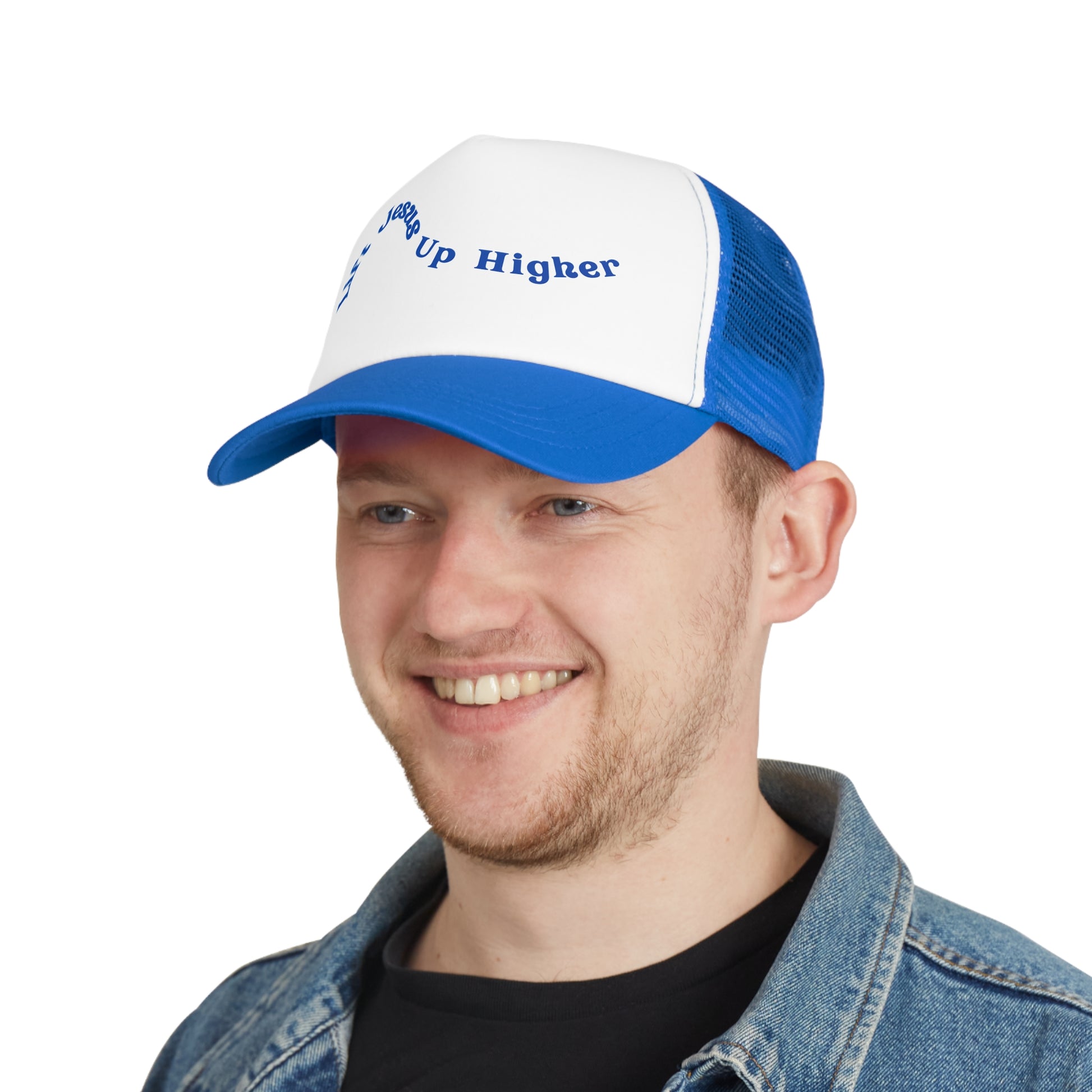 "Lift Jesus Mesh Cap - Embrace Faith with Stylish Headwear"