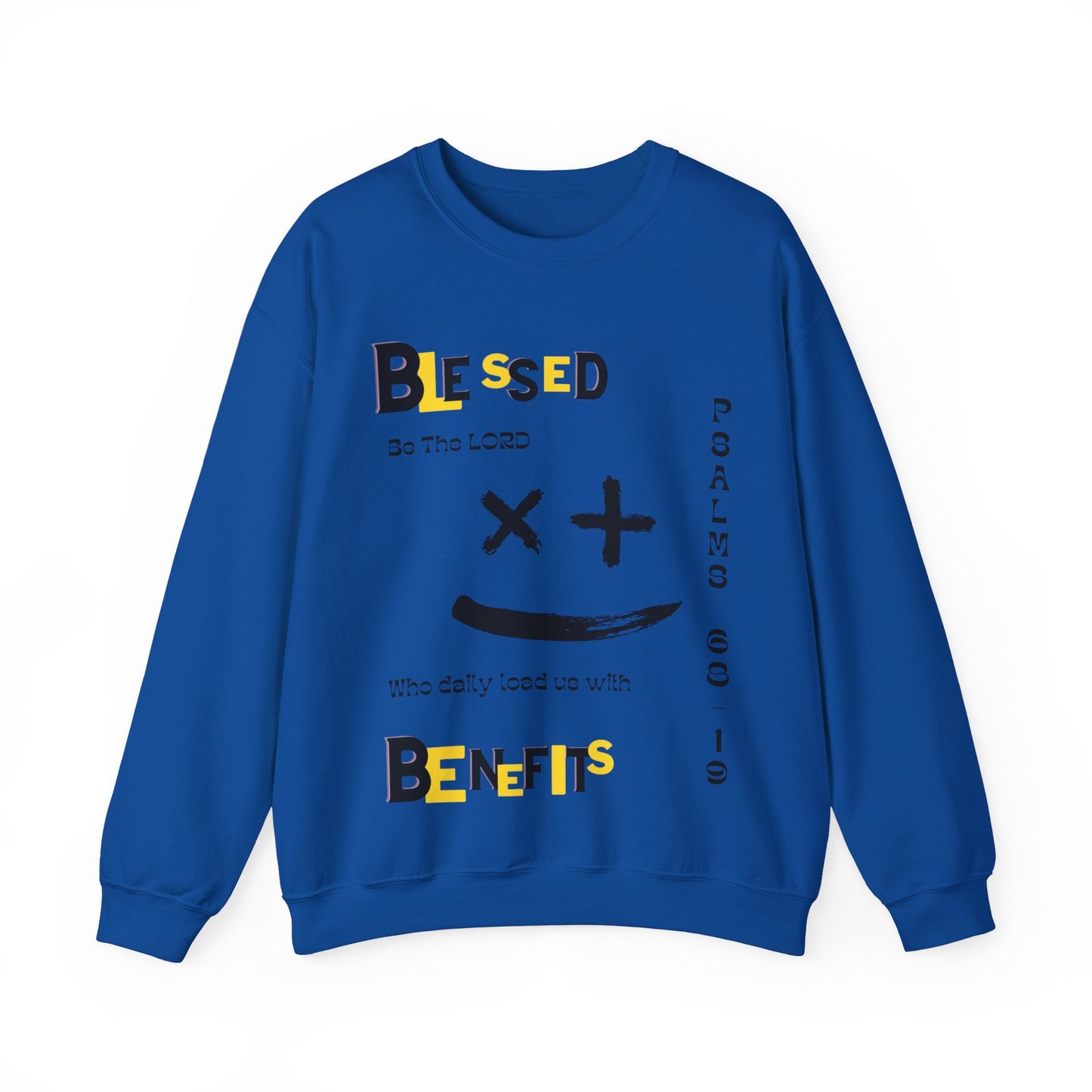 Psalms 68:19 Unisex Heavy Blend™ Crewneck Sweatshirt