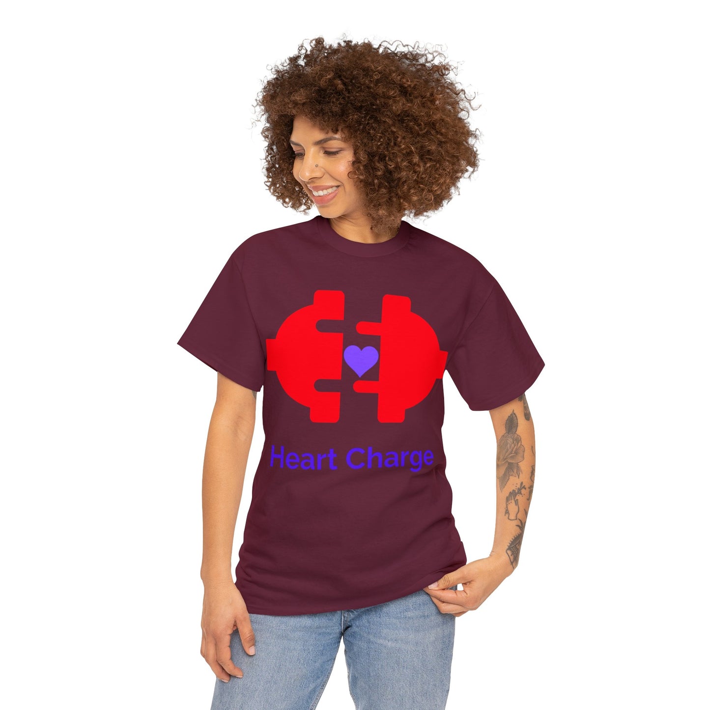 Heart Charge Unisex Heavy Cotton Tee