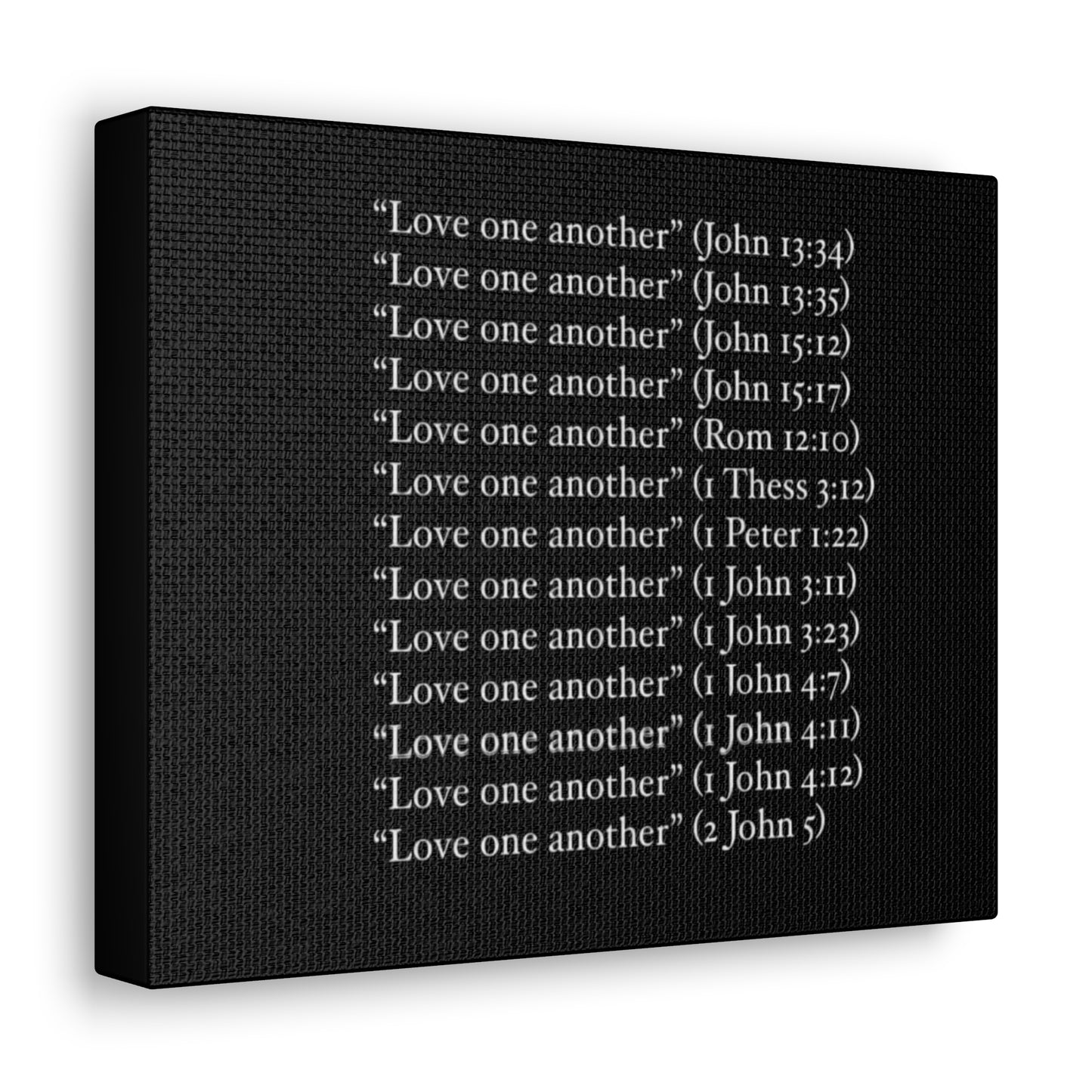 Love One Another Canvas Gallery Wraps