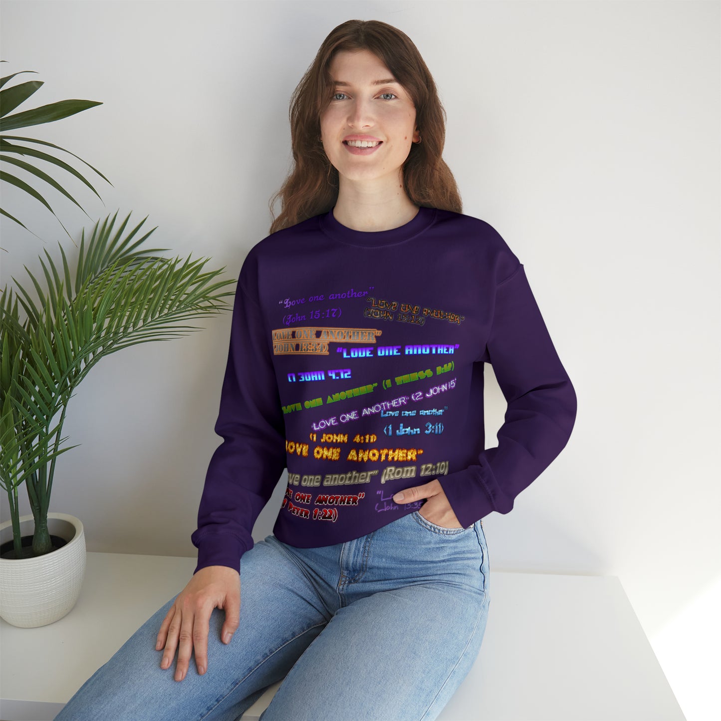 Love One Another Unisex Heavy Blend™ Crewneck Sweatshirt