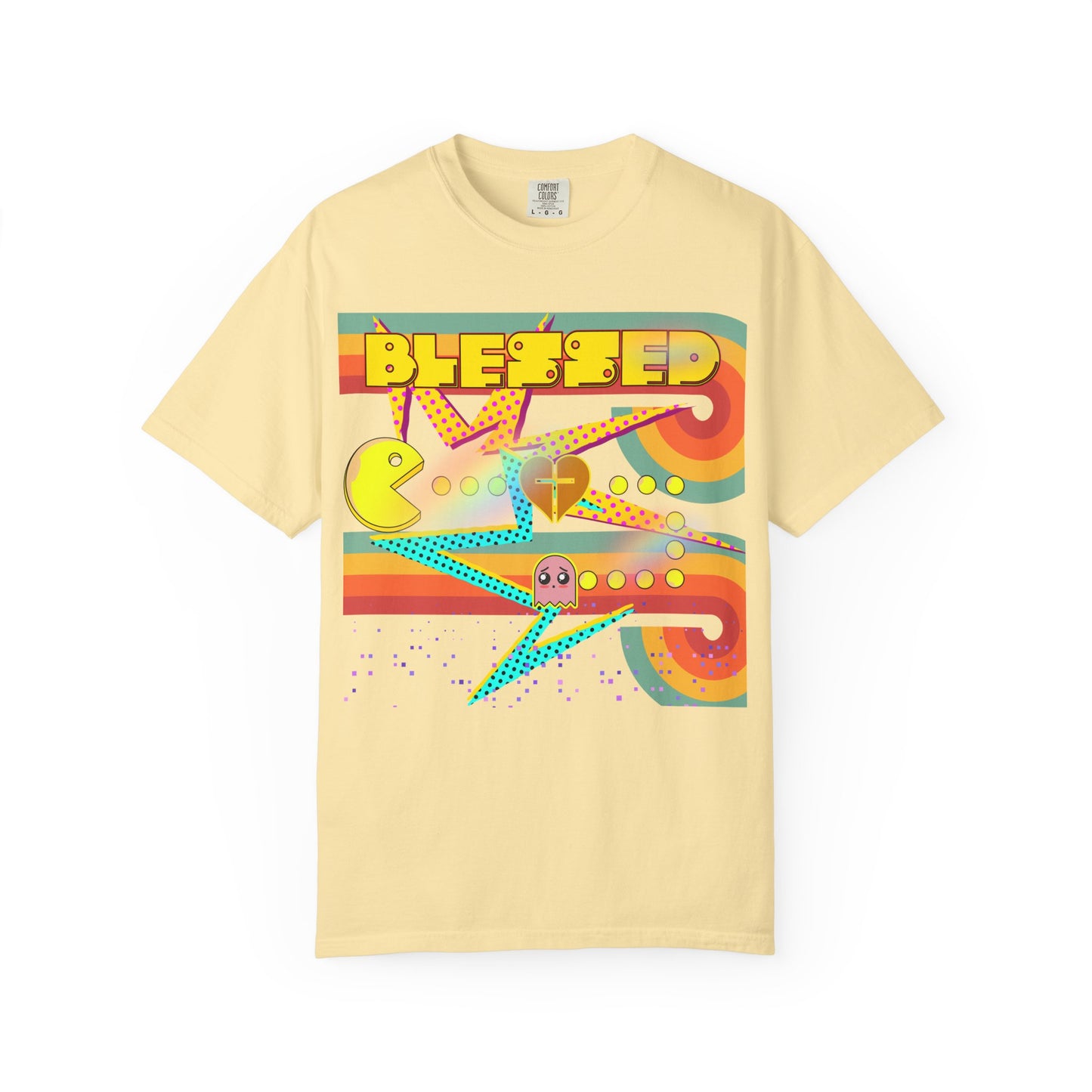 Retro Graphic T-Shirt, Blessed T-Shirt, Fun Casual Wear, Gift for Gamers, Vintage Style Tee