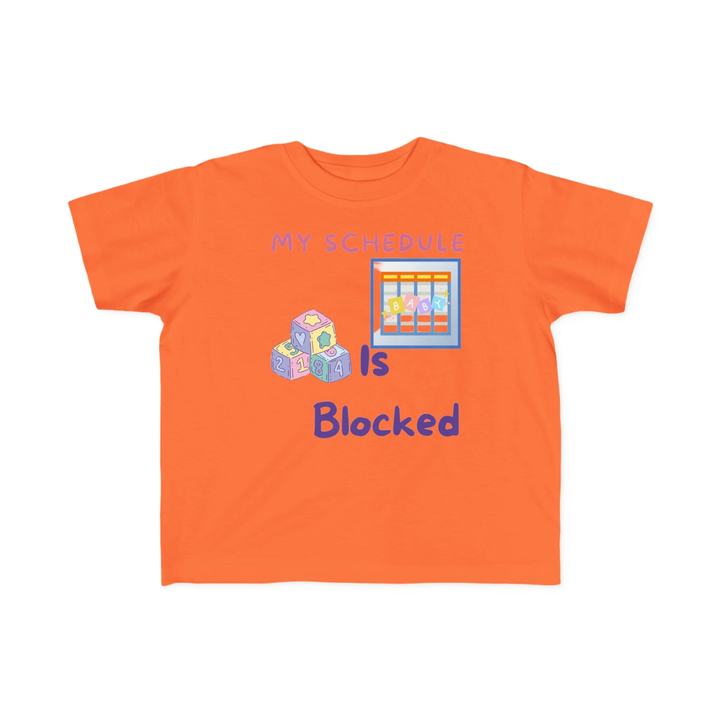 Blocked Schedule Toddler's Fine Jersey Tee