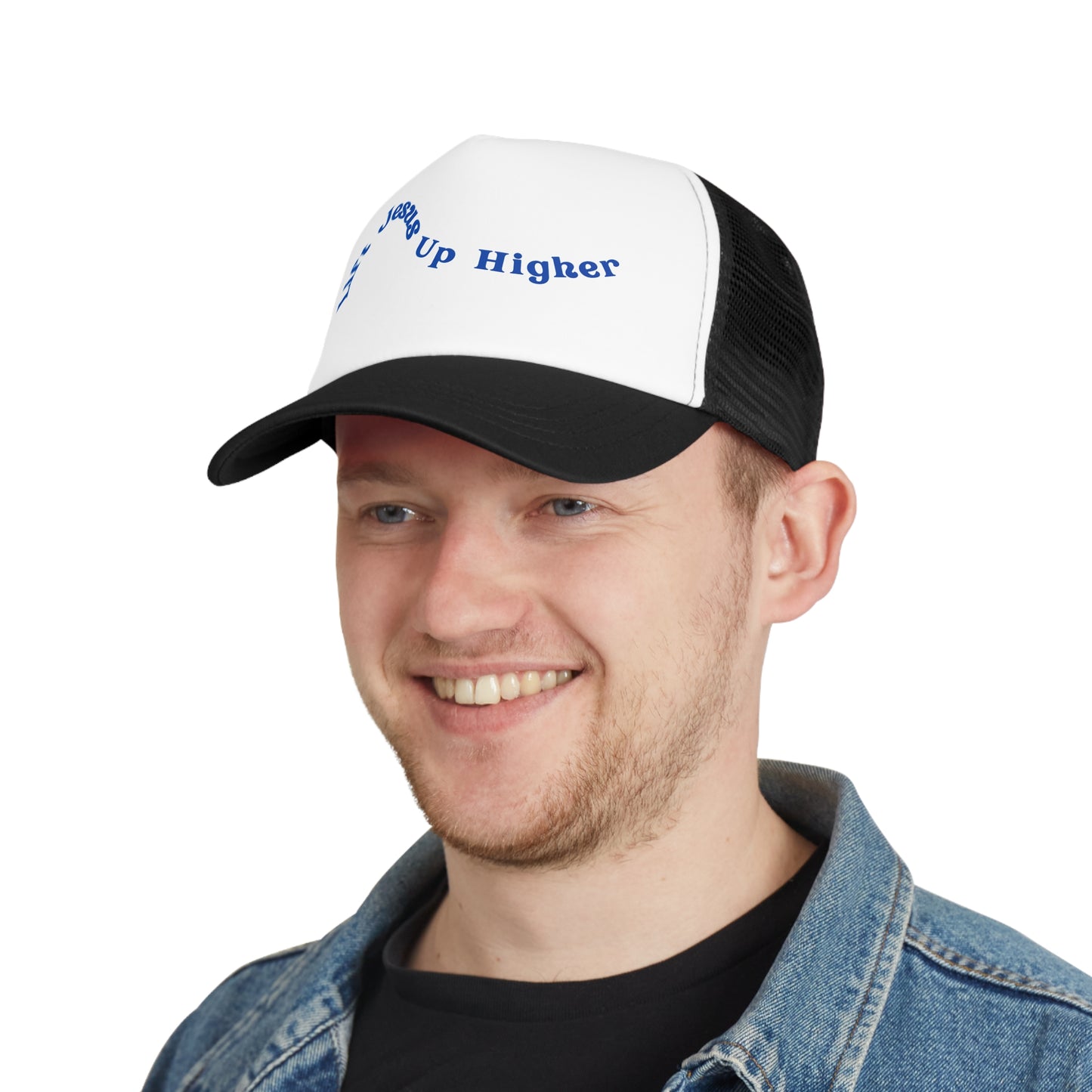 "Lift Jesus Mesh Cap - Embrace Faith with Stylish Headwear"