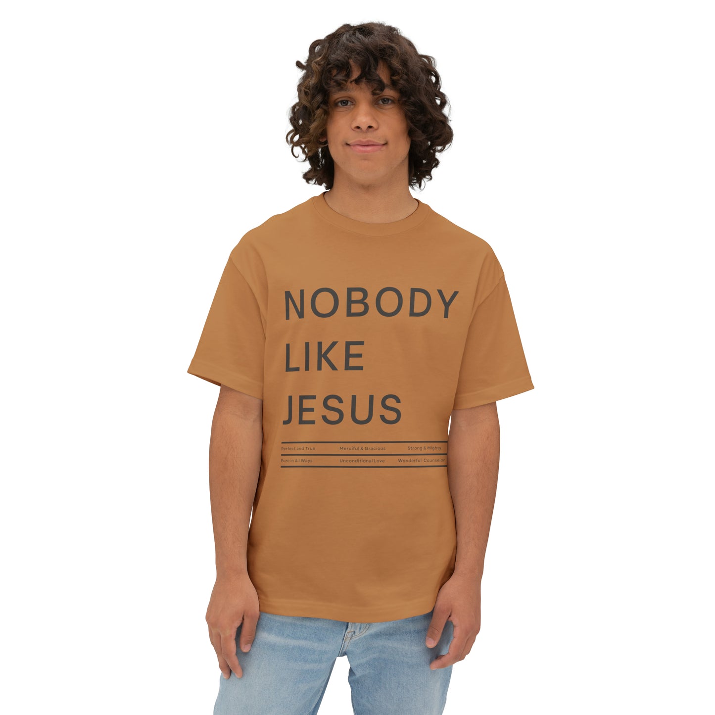 Nobody Like Jesus Unisex Oversized Boxy Tee