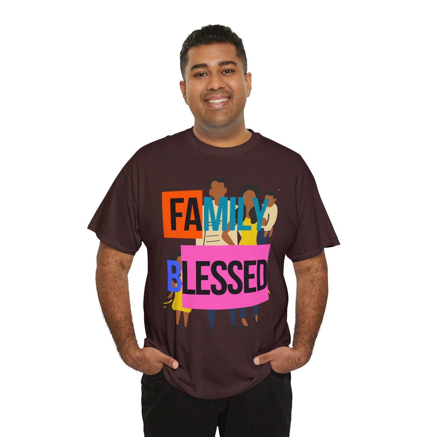 Family Blessed Unisex Heavy Cotton Tee