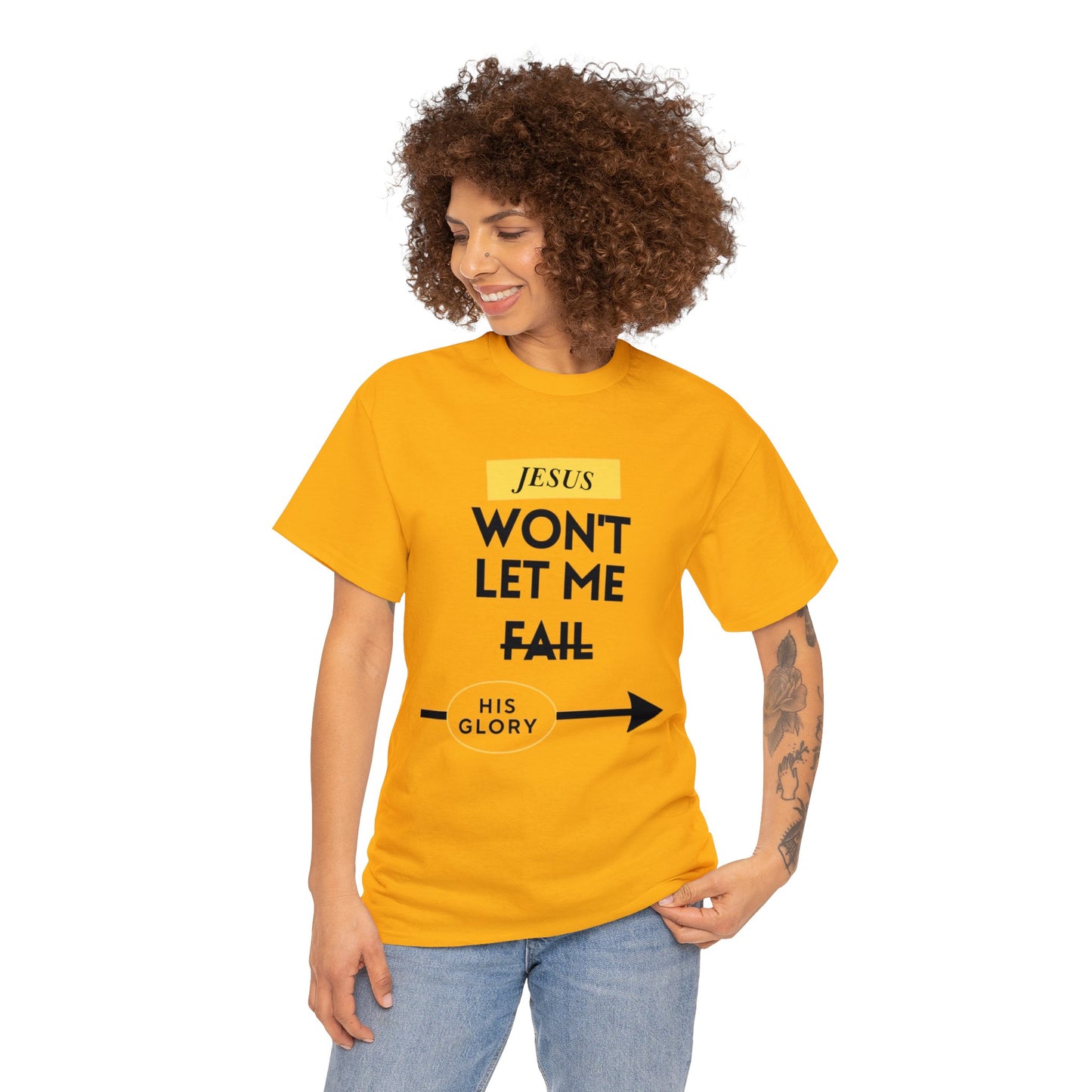 Jesus Won't Let Me Fail  Short-Sleeve T-Shirt