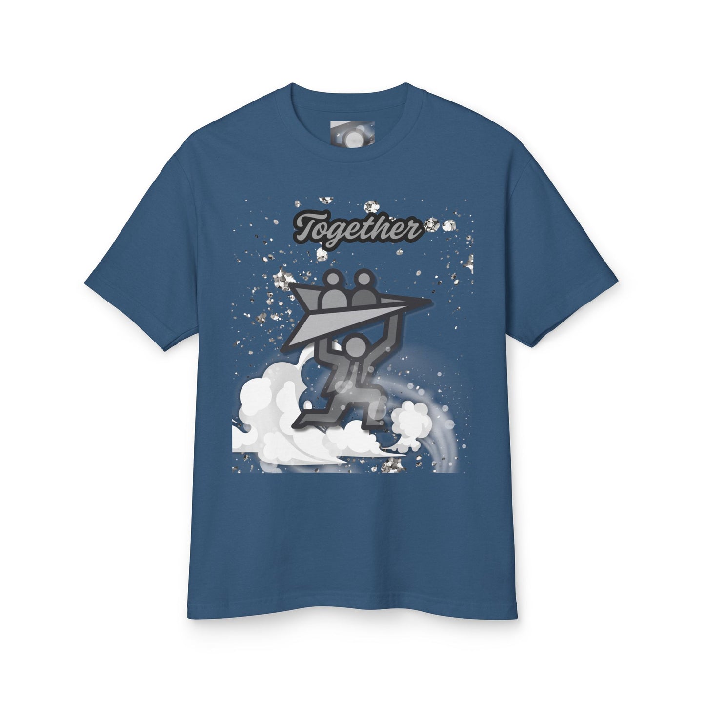 Uplift Together Unisex Heavyweight Cotton Tee - Motivational Graphic Shirt