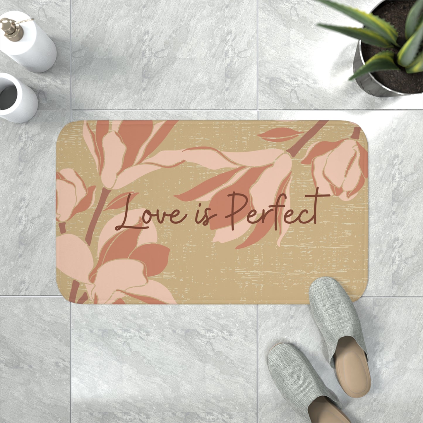 Love is Perfect Memory Foam Bath Mat