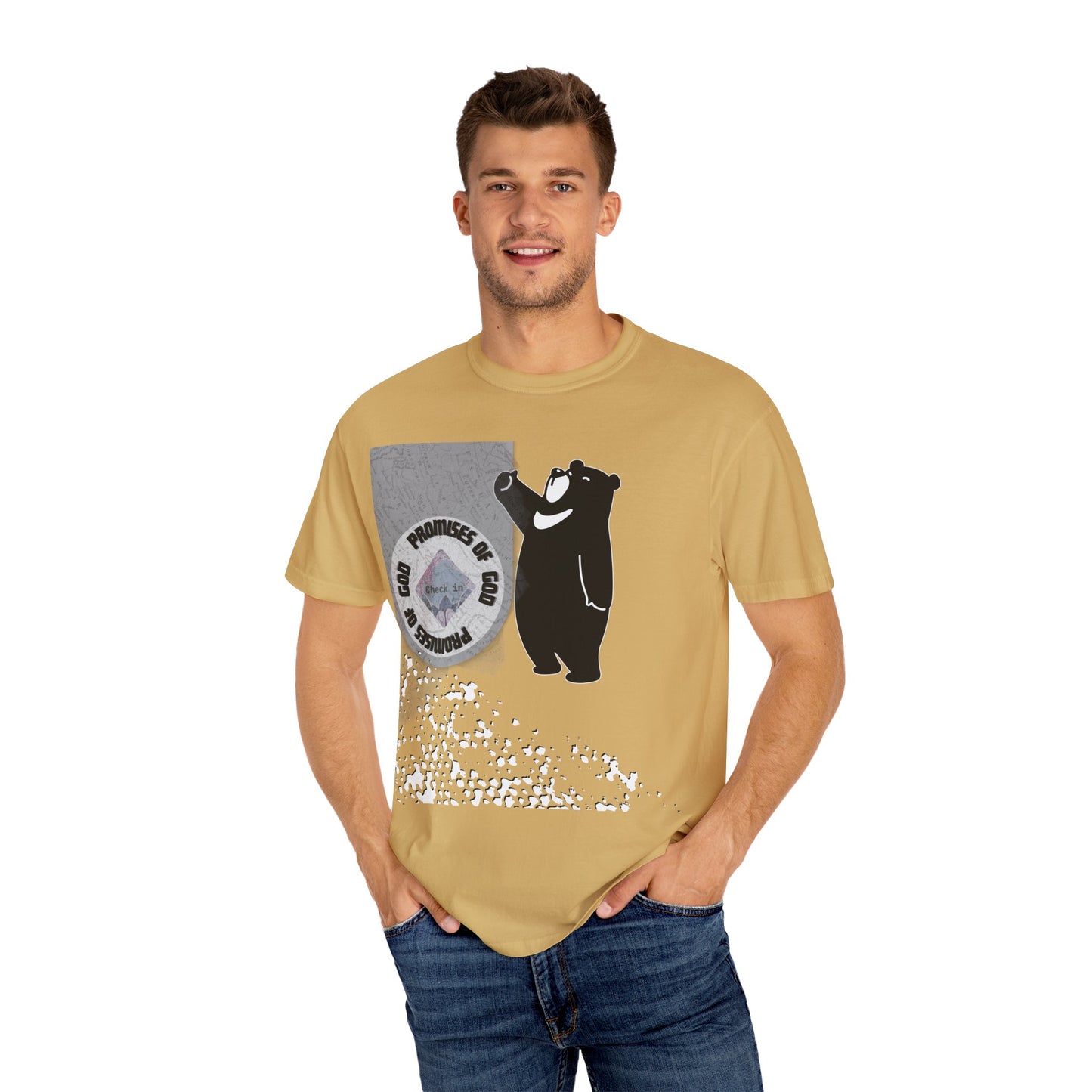 Seal of Promises of God Bear T-Shirt | Comfort Colors 1717 - Christian Graphic Tee