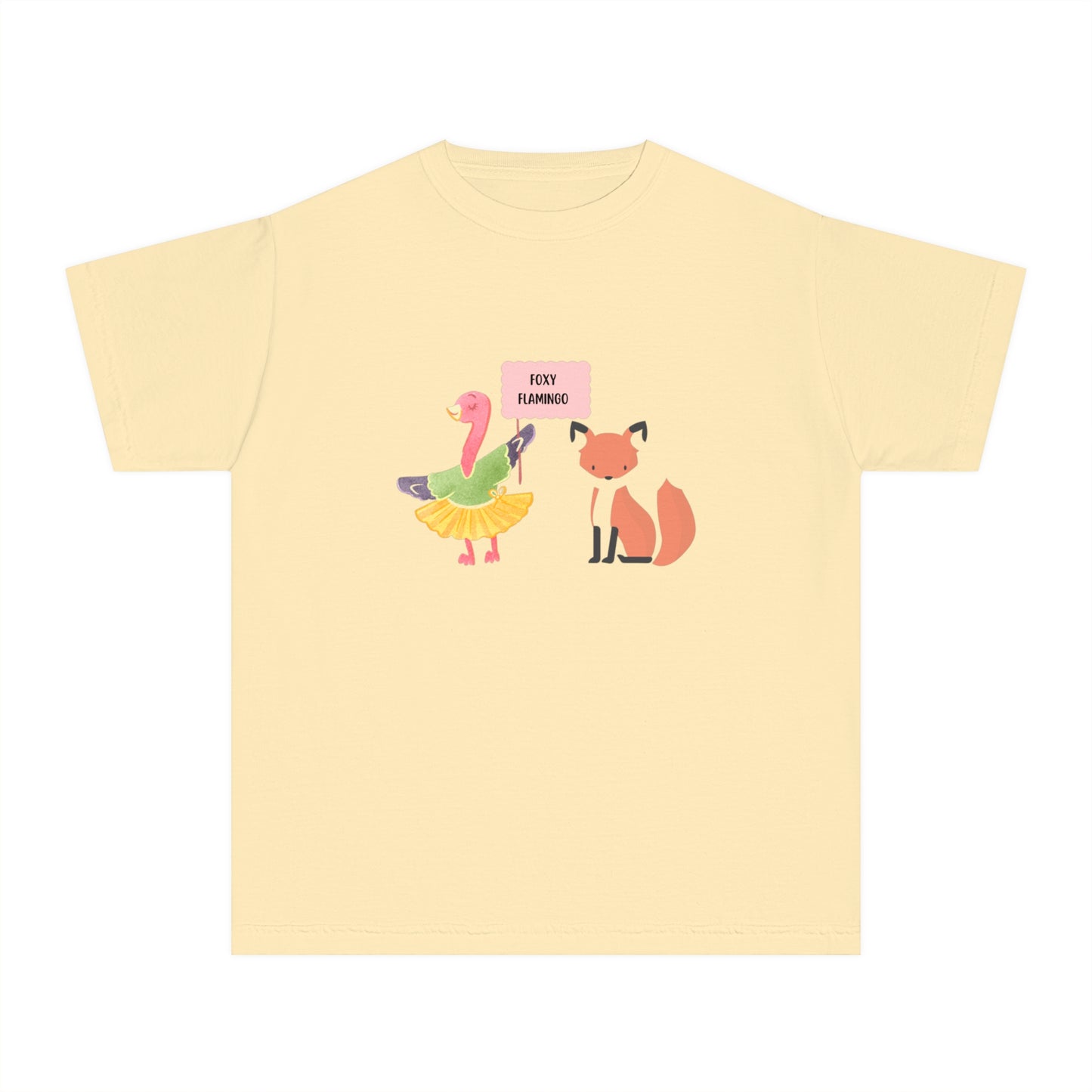 Youth Midweight Tee Foxy Flamingo