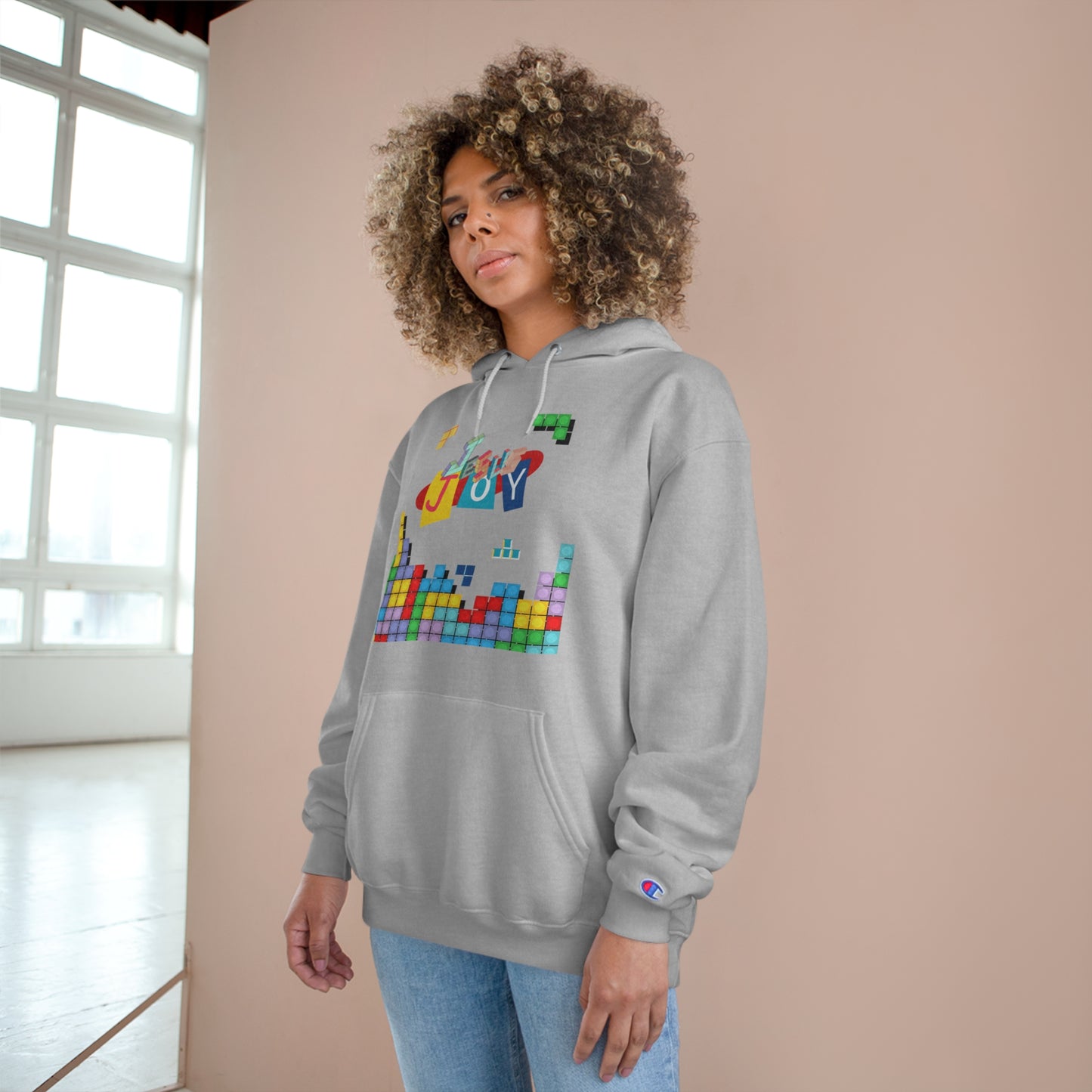 Blocks of Joy Champion Hoodie