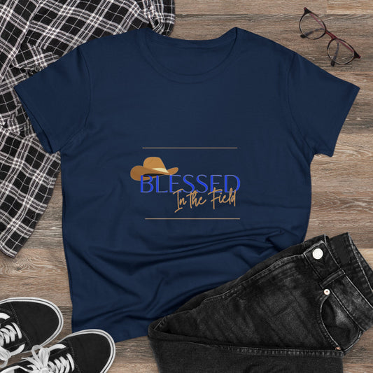 Blessed in The Field Women's Midweight Cotton Tee