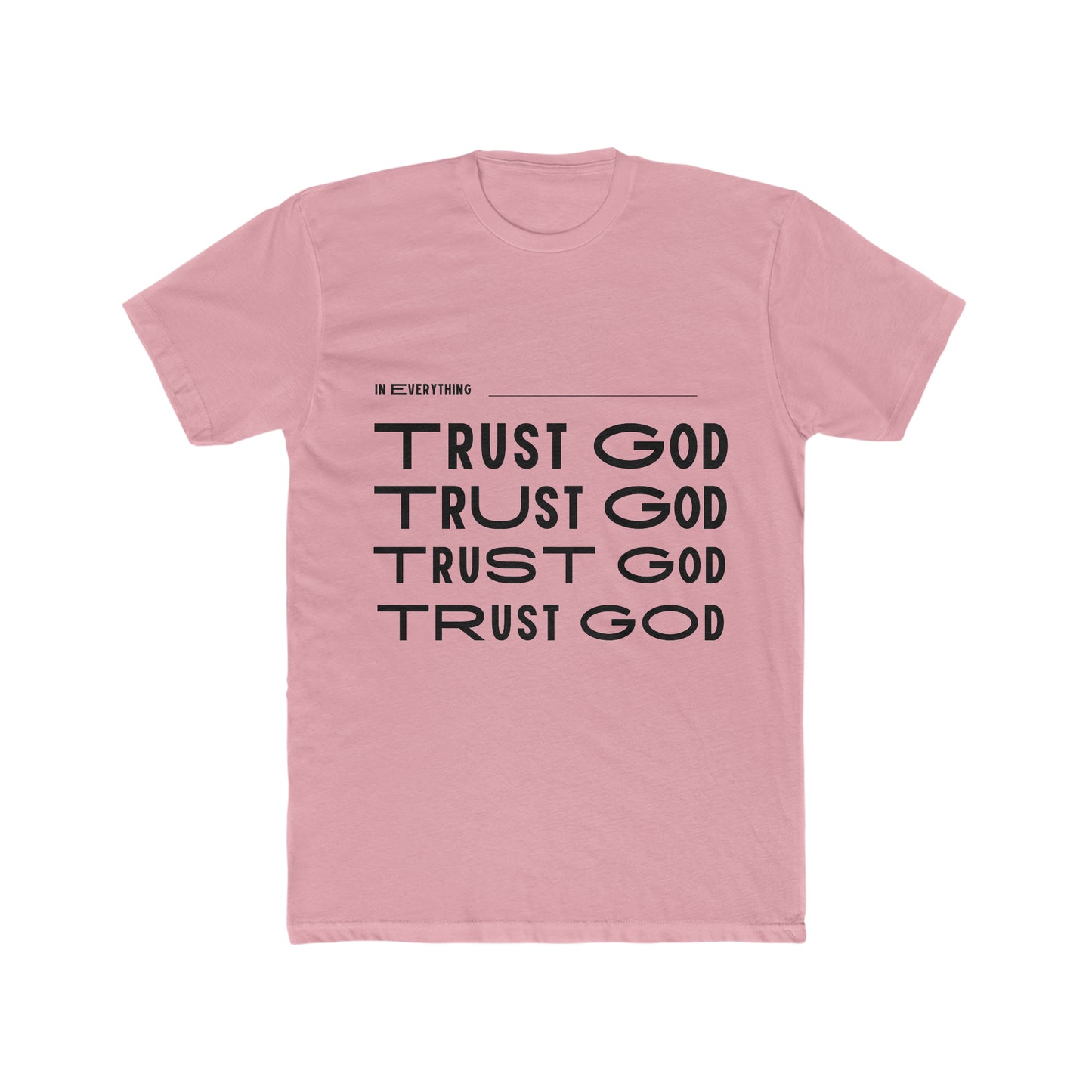 Men's Cotton Crew Tee Trust God