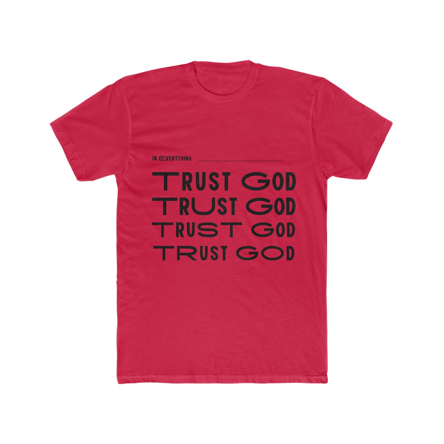 Men's Cotton Crew Tee Trust God