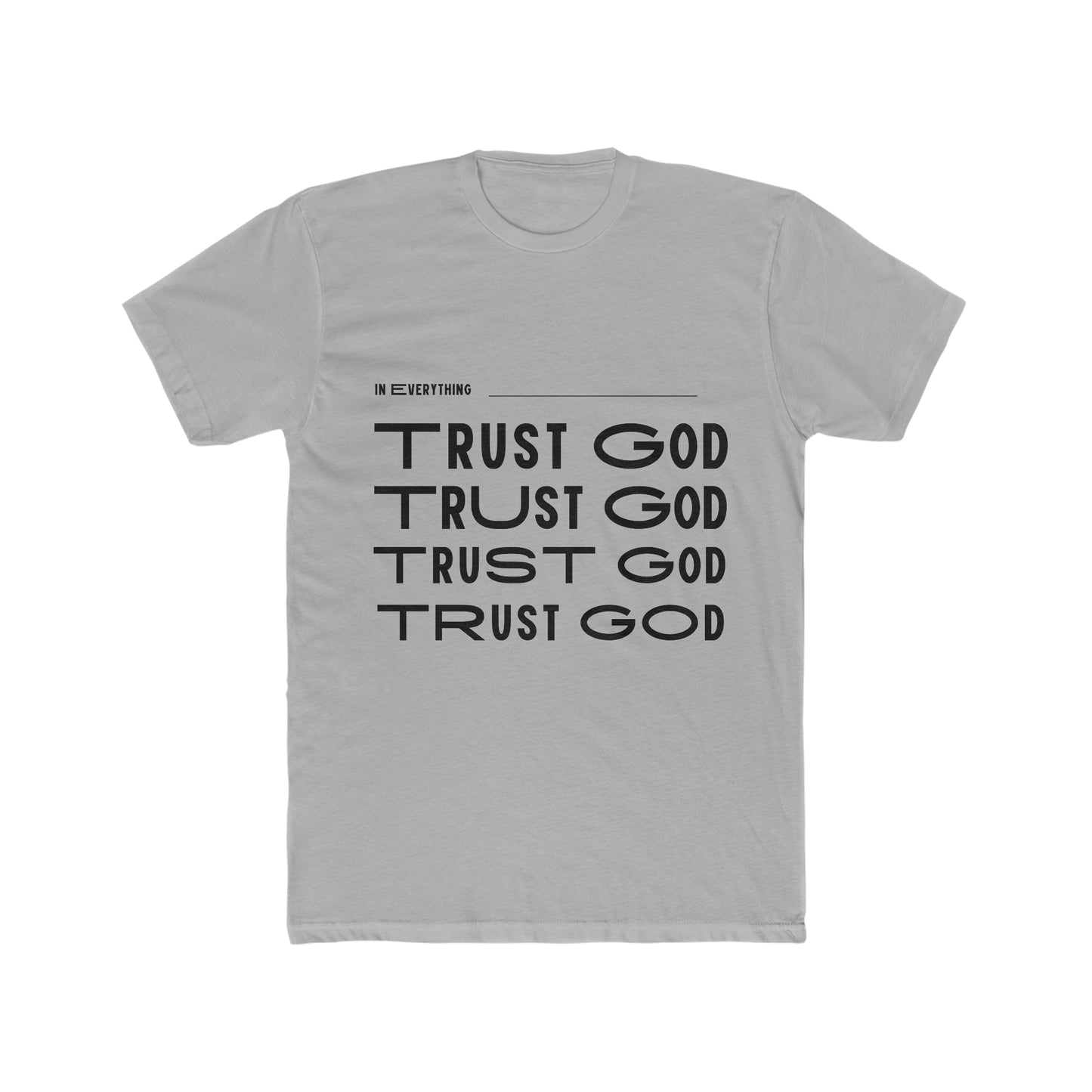 Men's Cotton Crew Tee Trust God