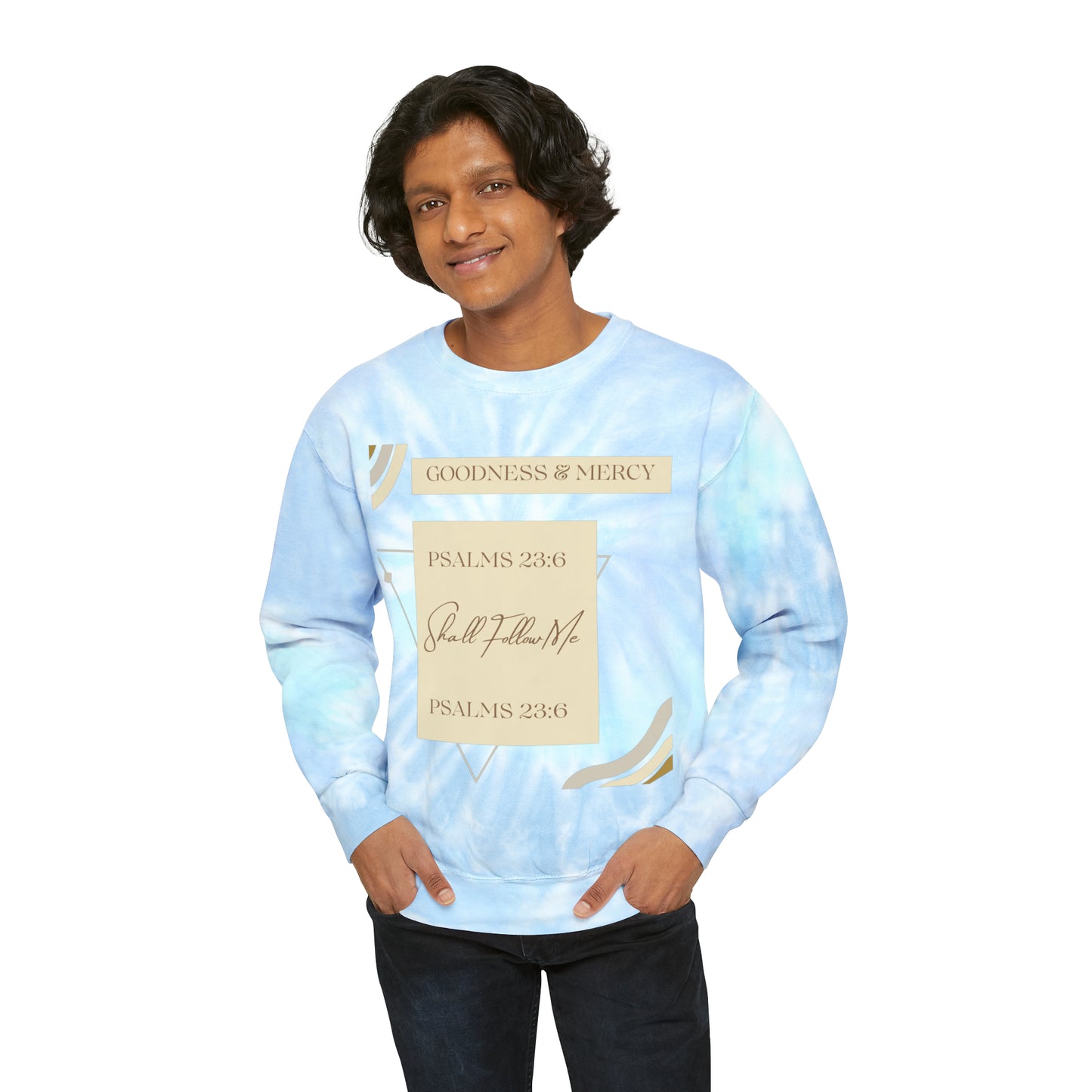 Goodness & Mercy Unisex Tie-Dye Sweatshirt