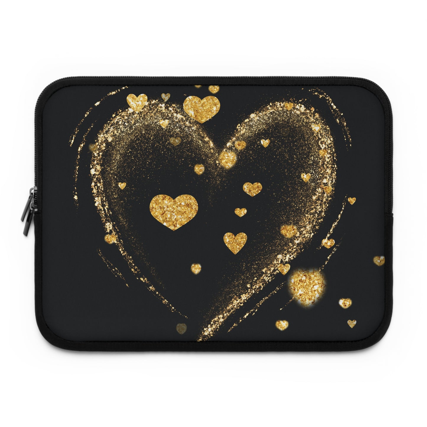 Gold Hearts Laptop Sleeve