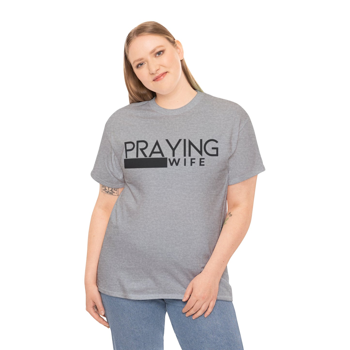 Praying Wife Unisex Heavy Cotton Tee