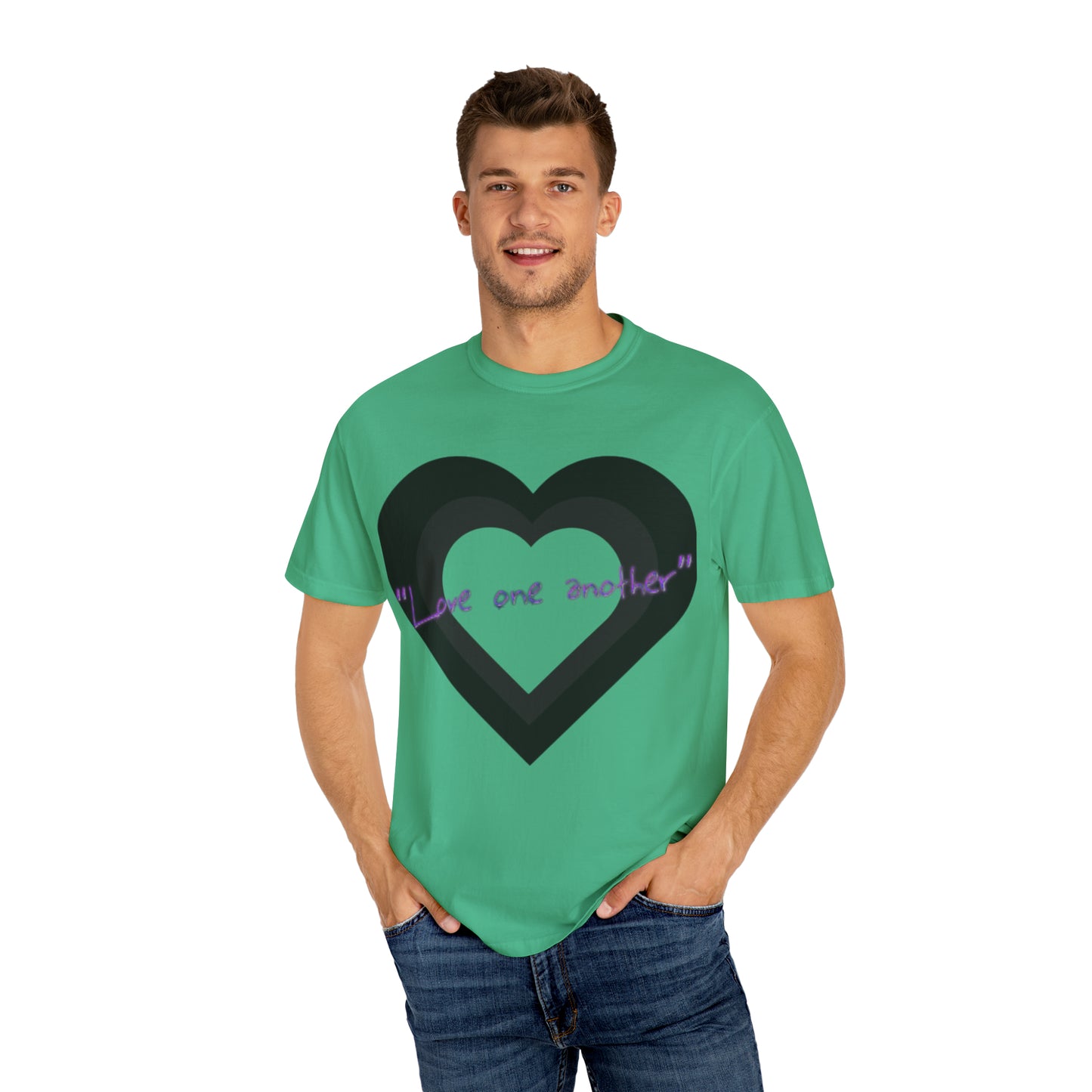 Love One Another Unisex Garment-Dyed T-shirt