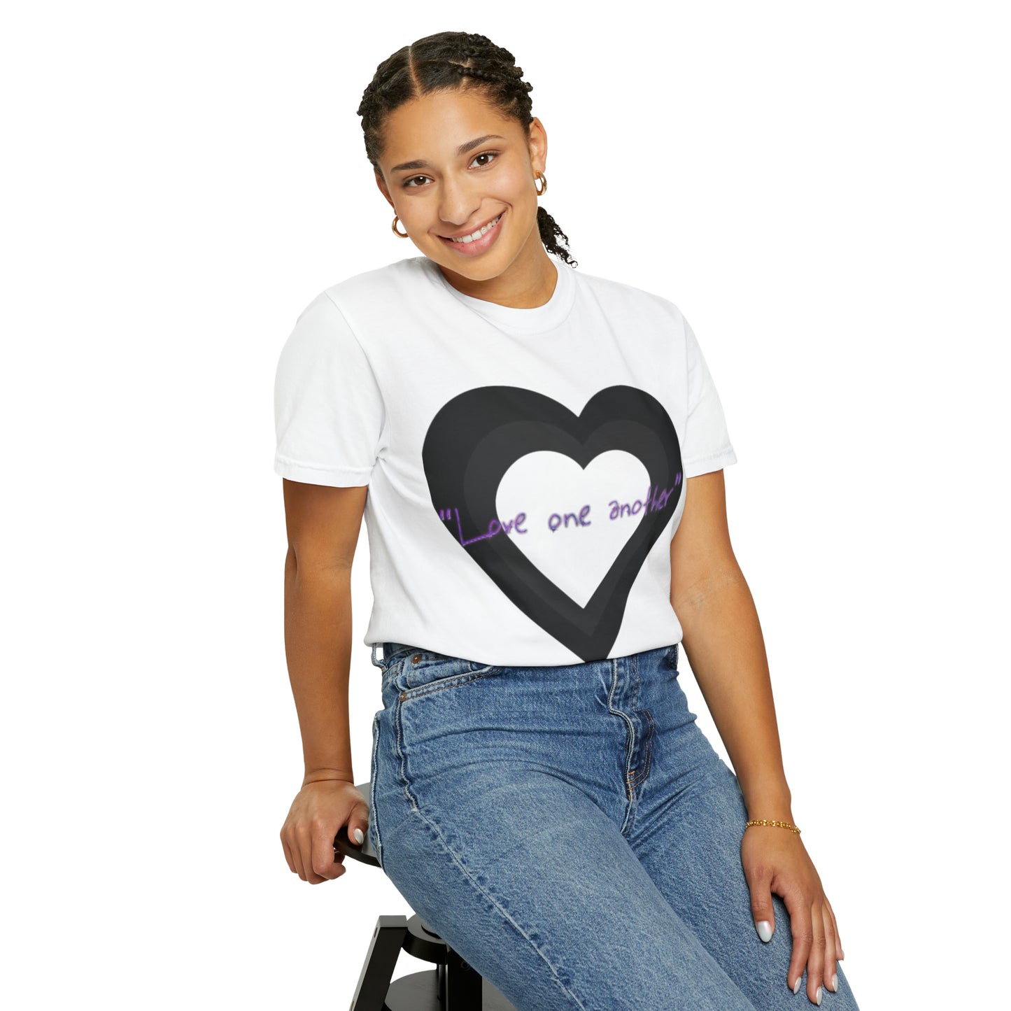 Love One Another Unisex Garment-Dyed T-shirt