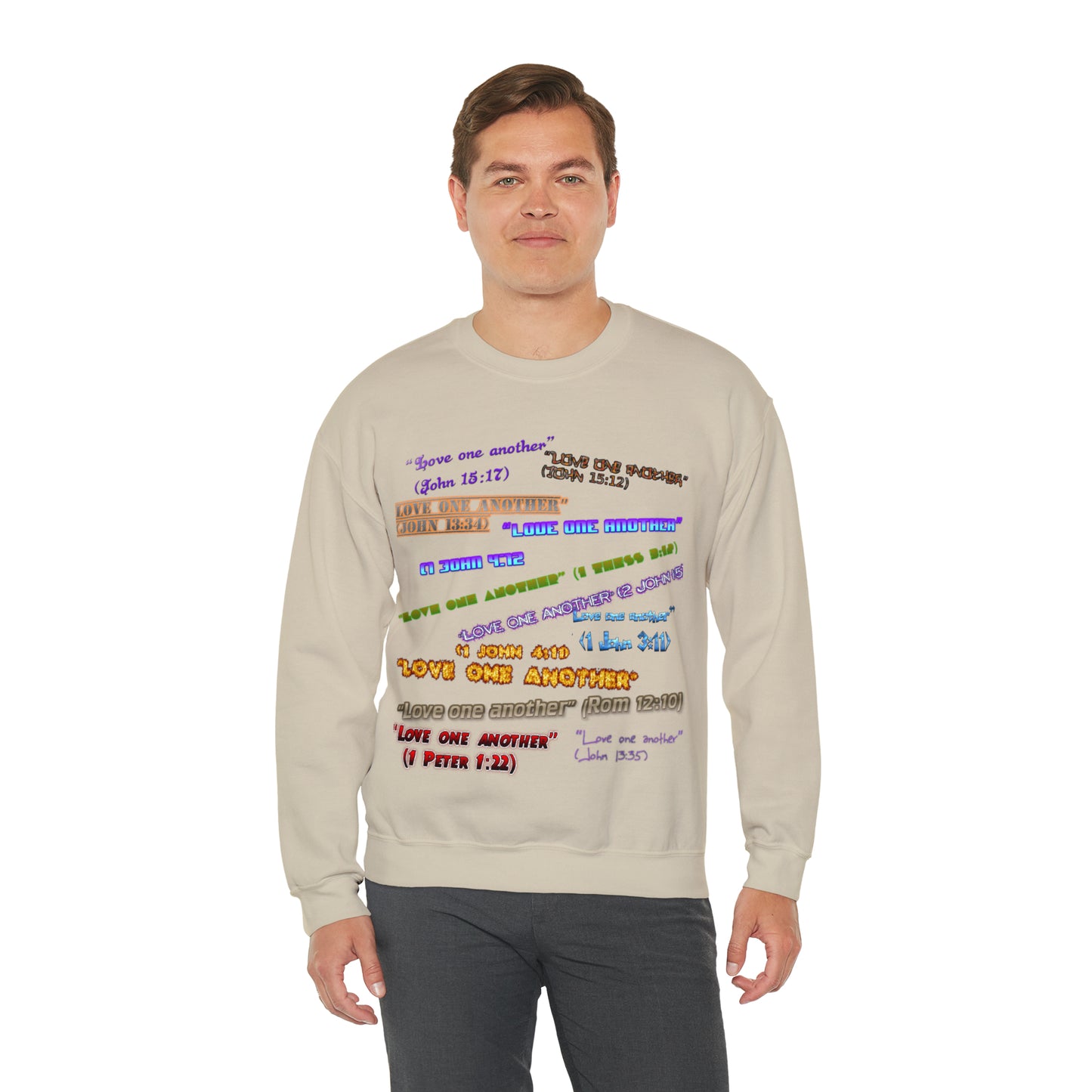 Love One Another Unisex Heavy Blend™ Crewneck Sweatshirt