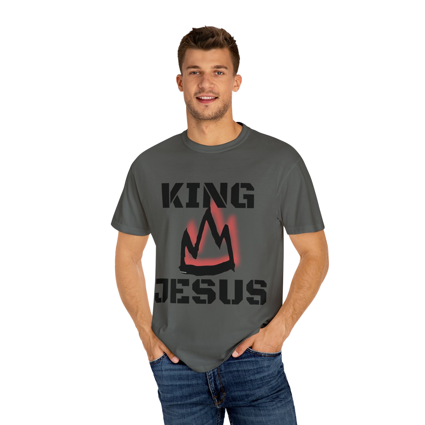 King Jesus Unisex Garment-Dyed T-shirt