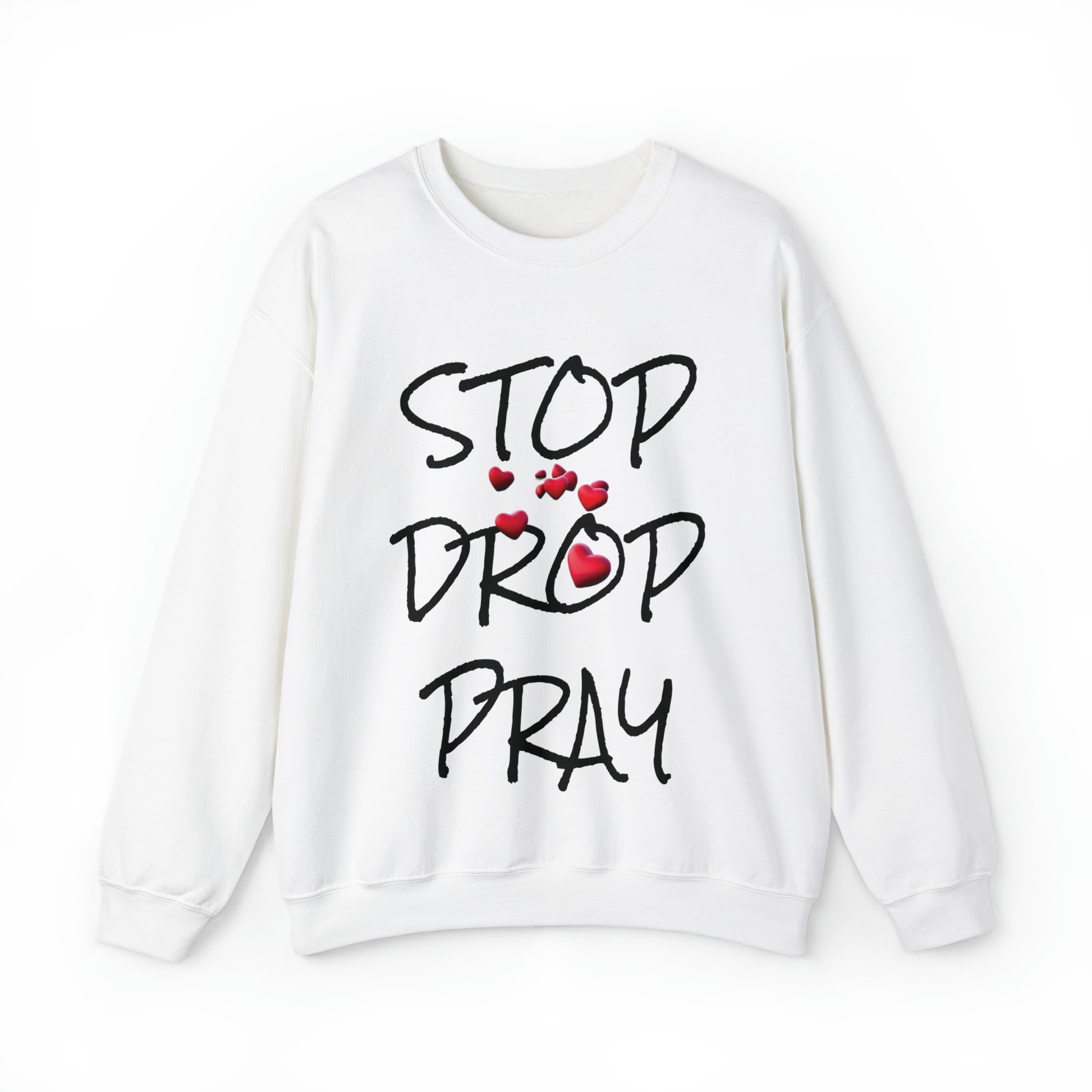 Stop Drop Pray Unisex Heavy Blend™ Crewneck Sweatshirt