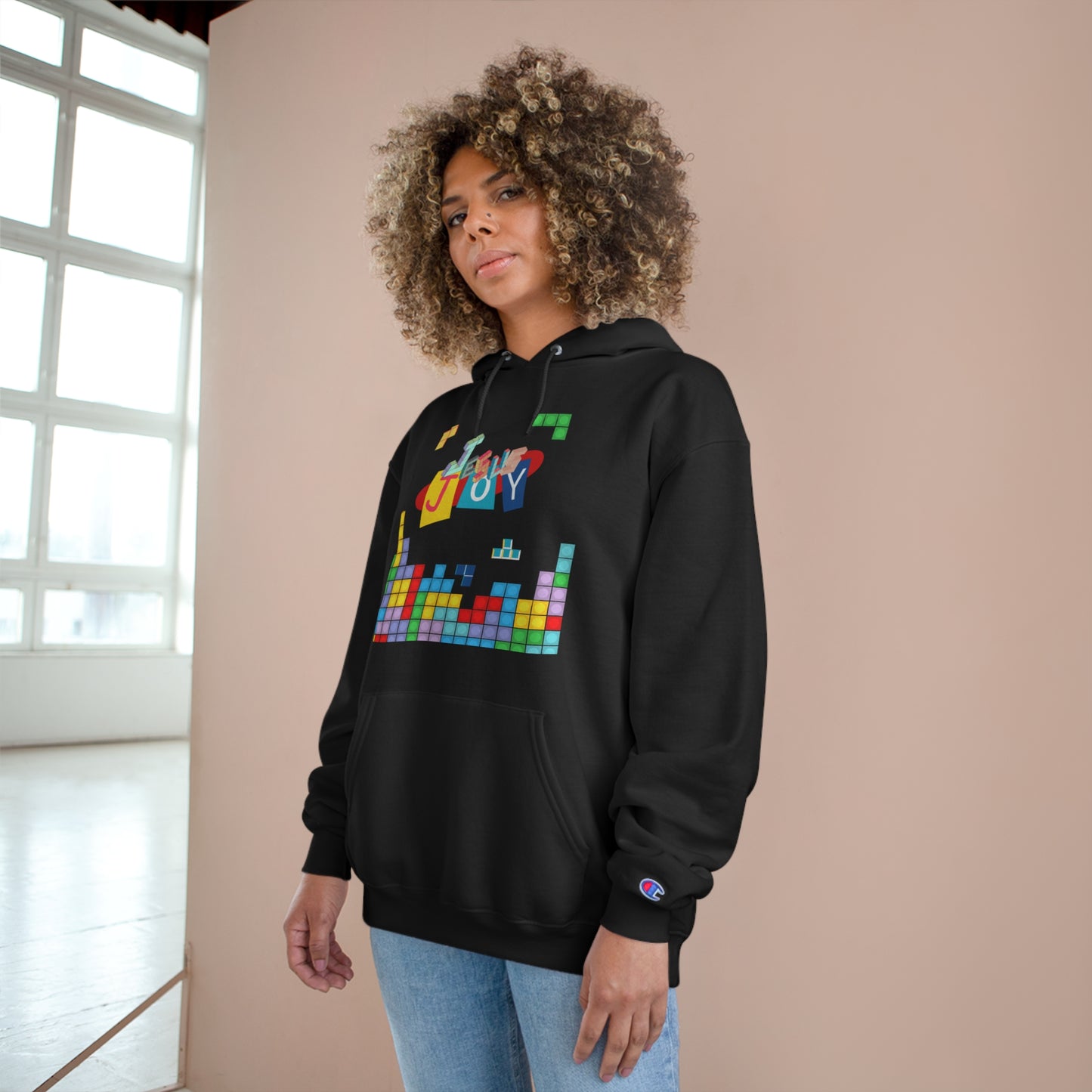 Blocks of Joy Champion Hoodie