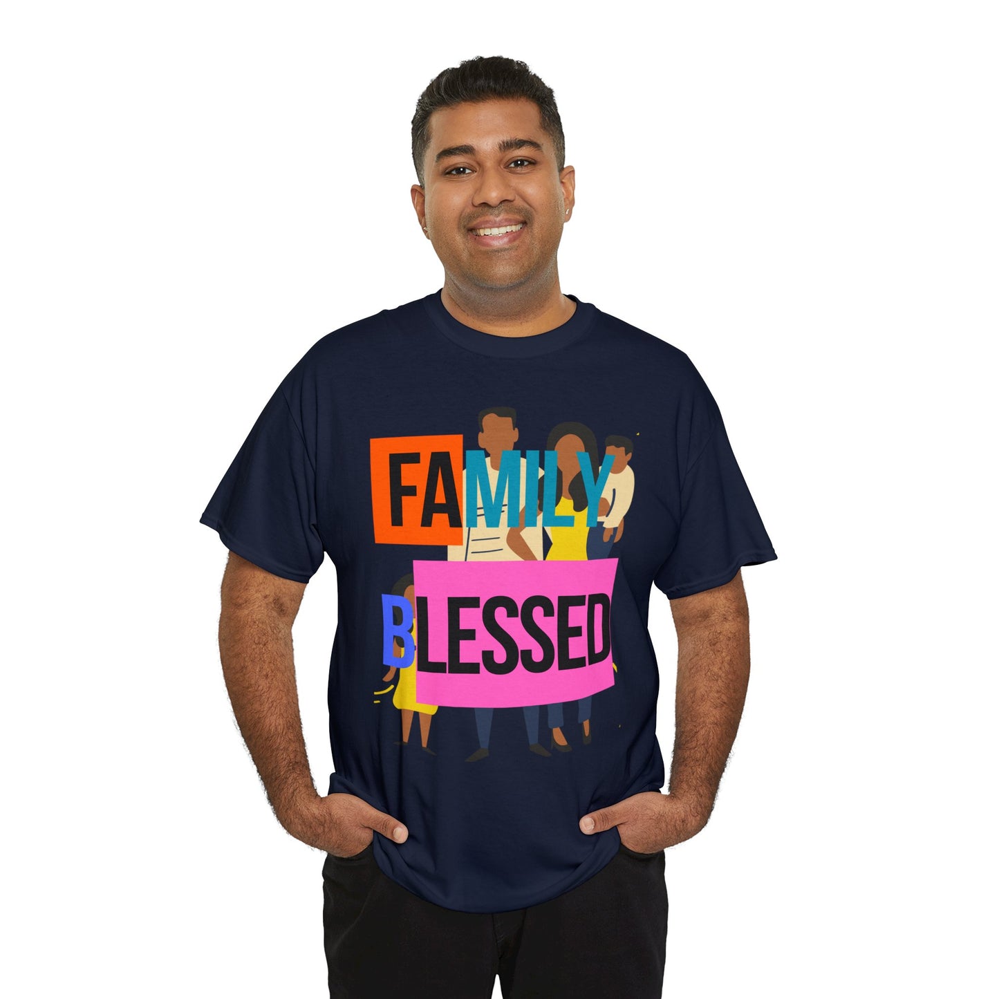 Family Blessed Unisex Heavy Cotton Tee