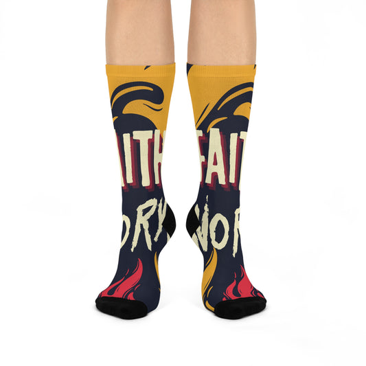 Faith Work Cushioned Crew Socks