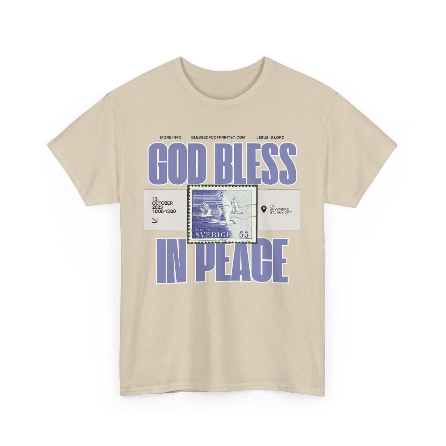 God Bless in Peace  Cotton Tee