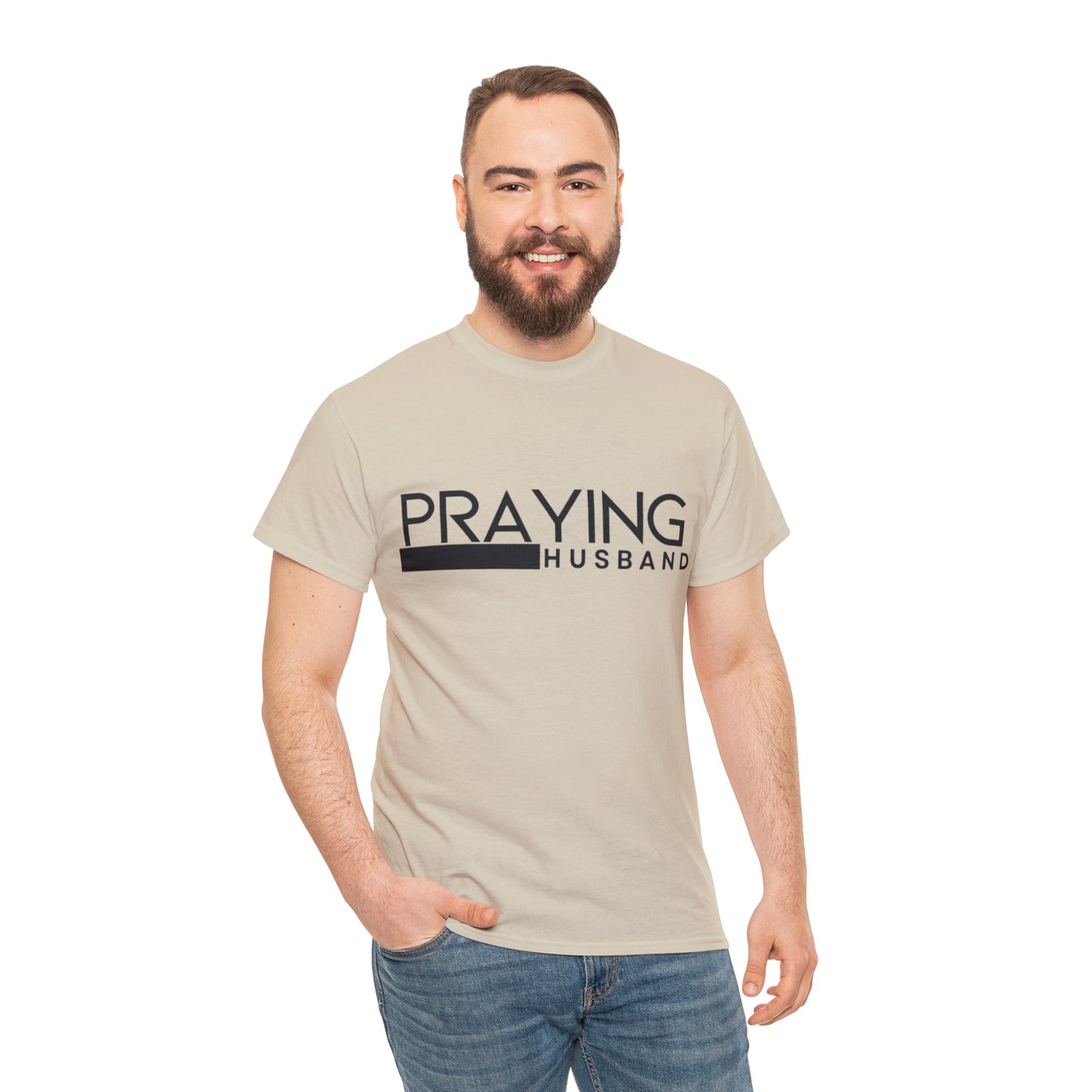 Praying Husband Unisex Heavy Cotton Tee