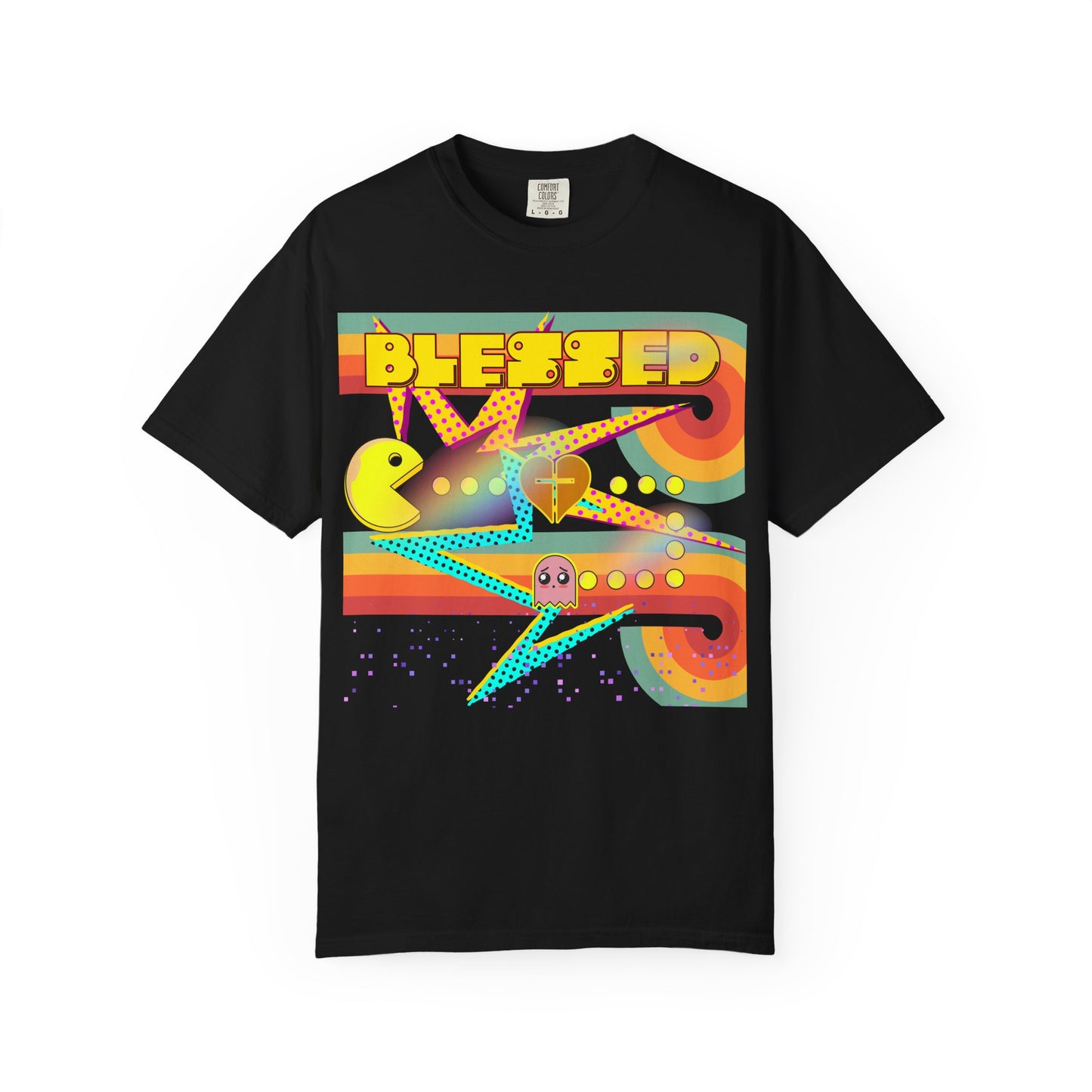 Retro Graphic T-Shirt, Blessed T-Shirt, Fun Casual Wear, Gift for Gamers, Vintage Style Tee