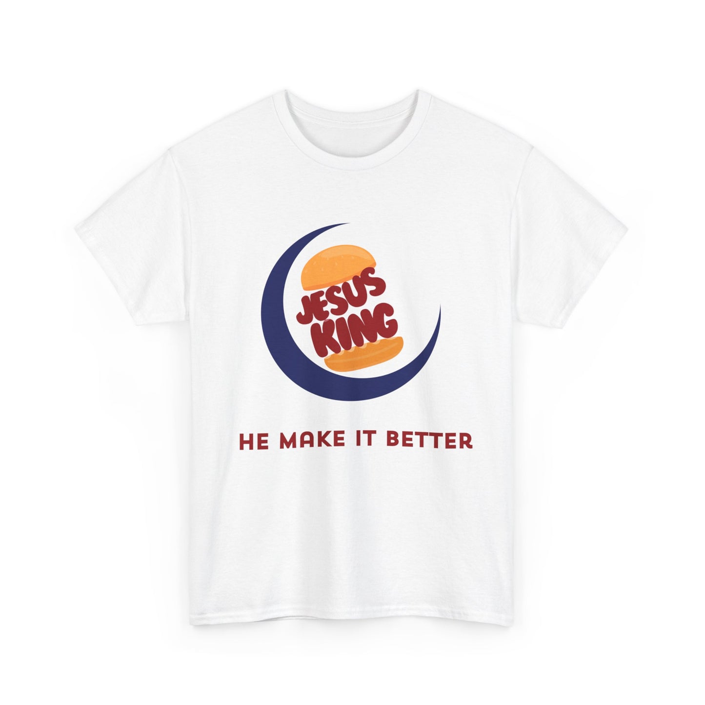 Blessedfootprints "Jesus King" Inspired by Burger King T-Shirt