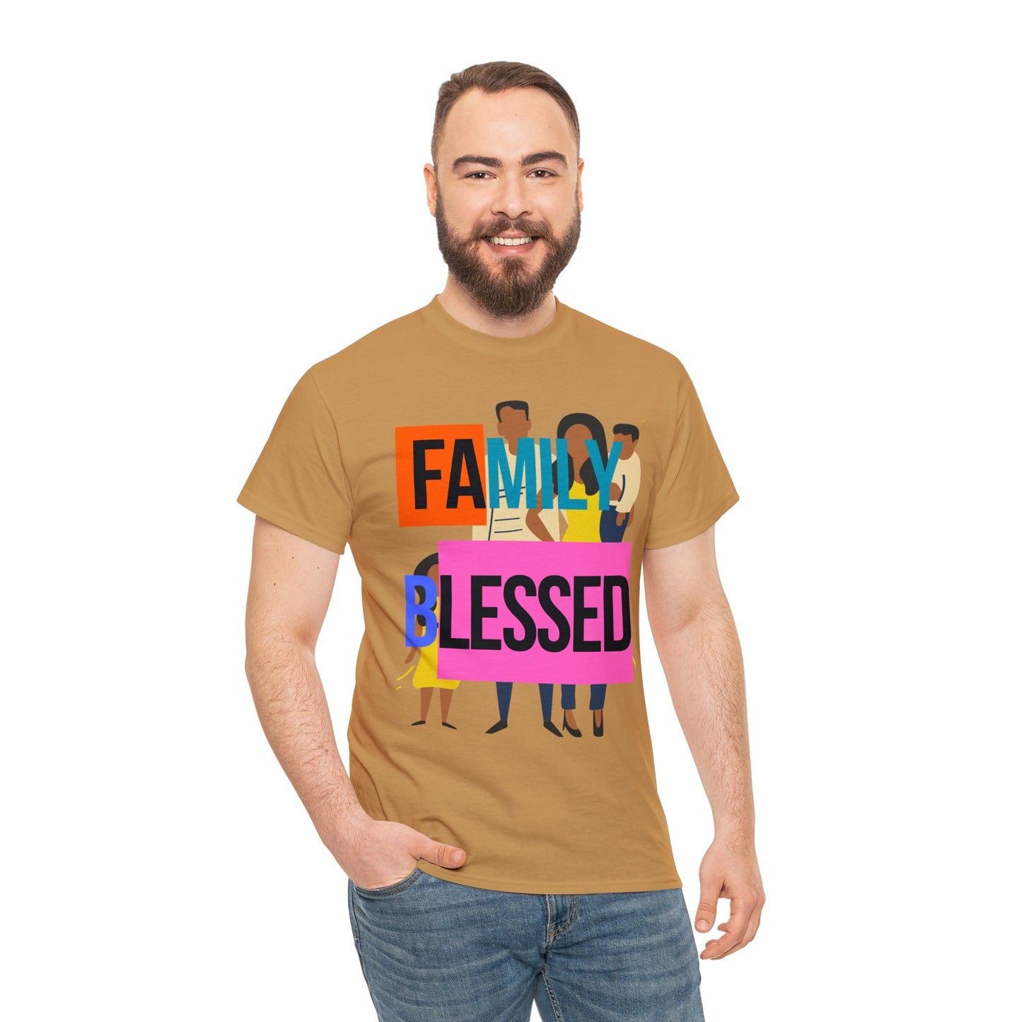 Family Blessed Unisex Heavy Cotton Tee