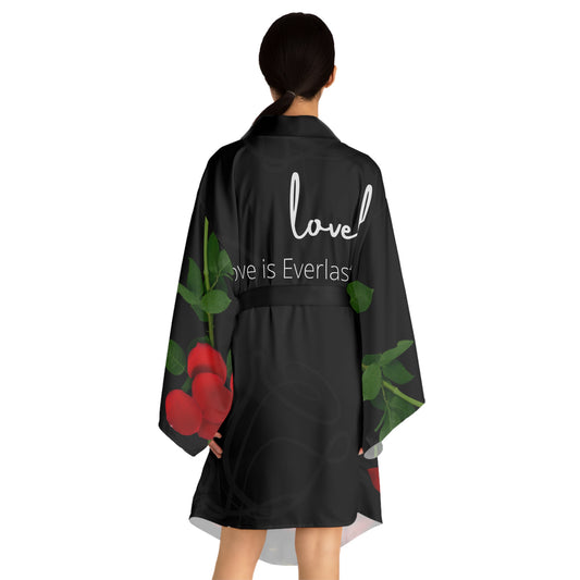 Love is Everlasting Long Sleeve Kimono Robe