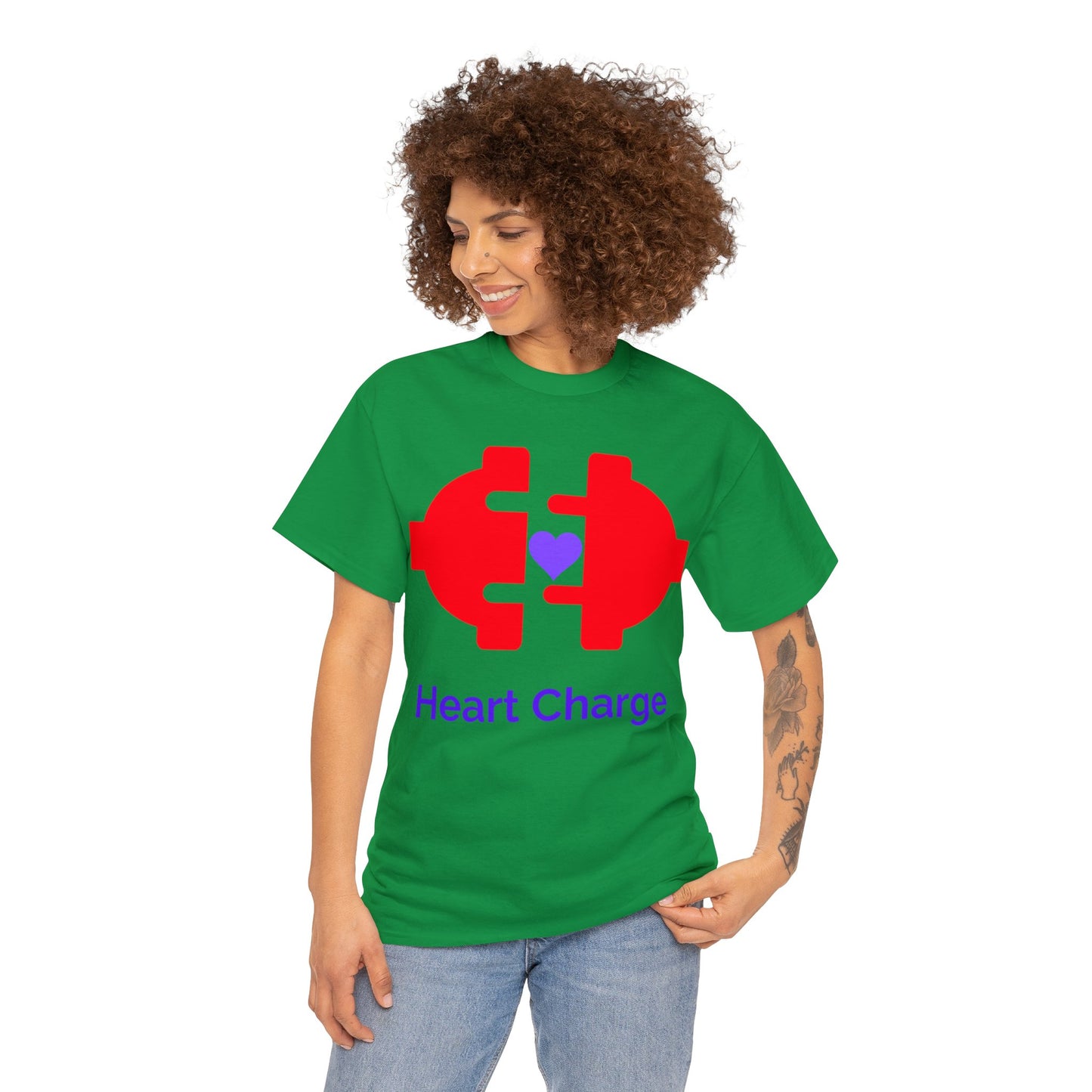 Heart Charge Unisex Heavy Cotton Tee