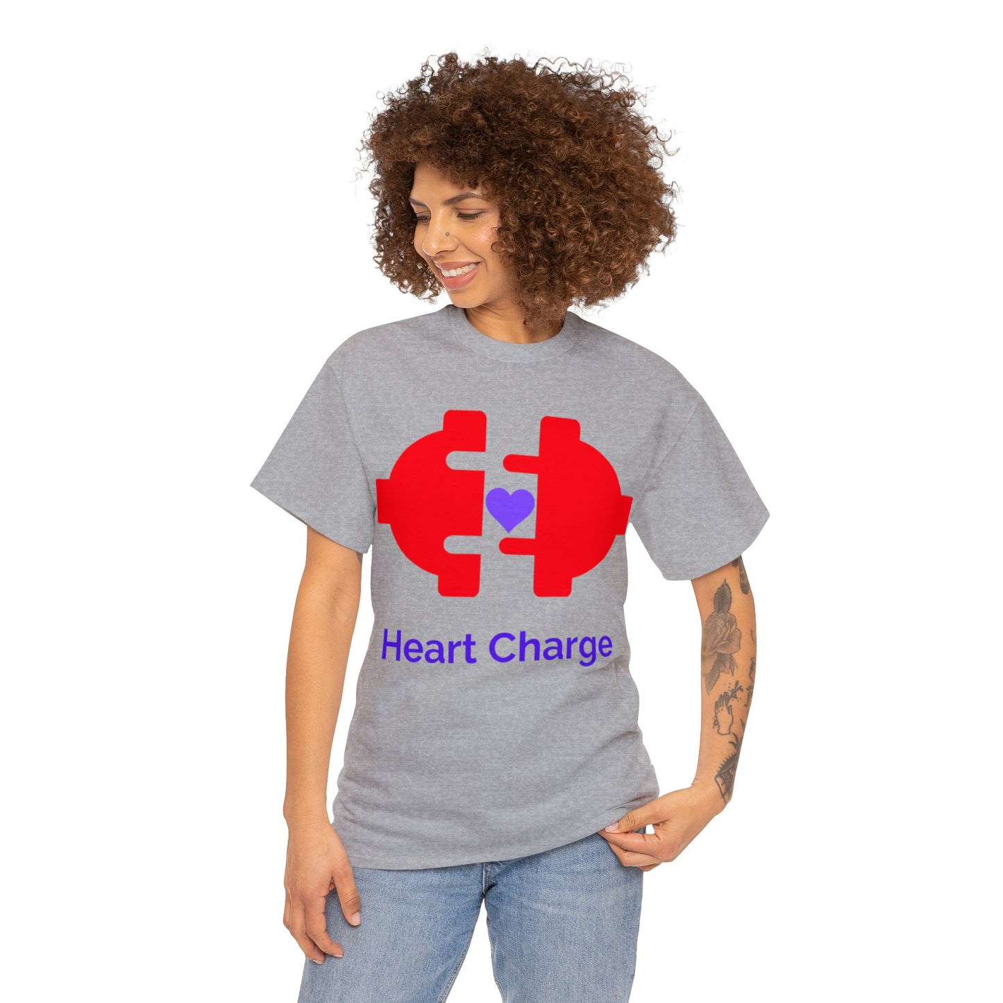 Heart Charge Unisex Heavy Cotton Tee