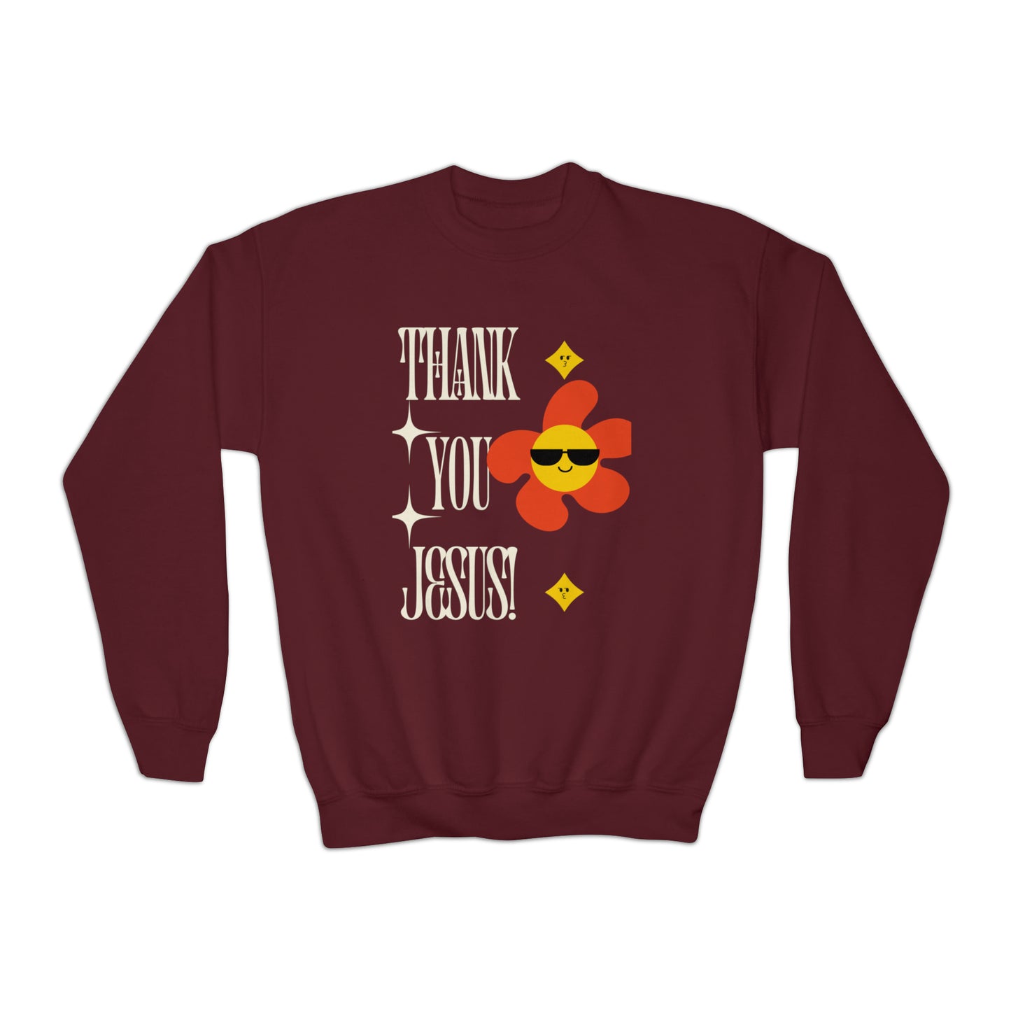 Thank You Jesus Youth Crewneck Sweatshirt