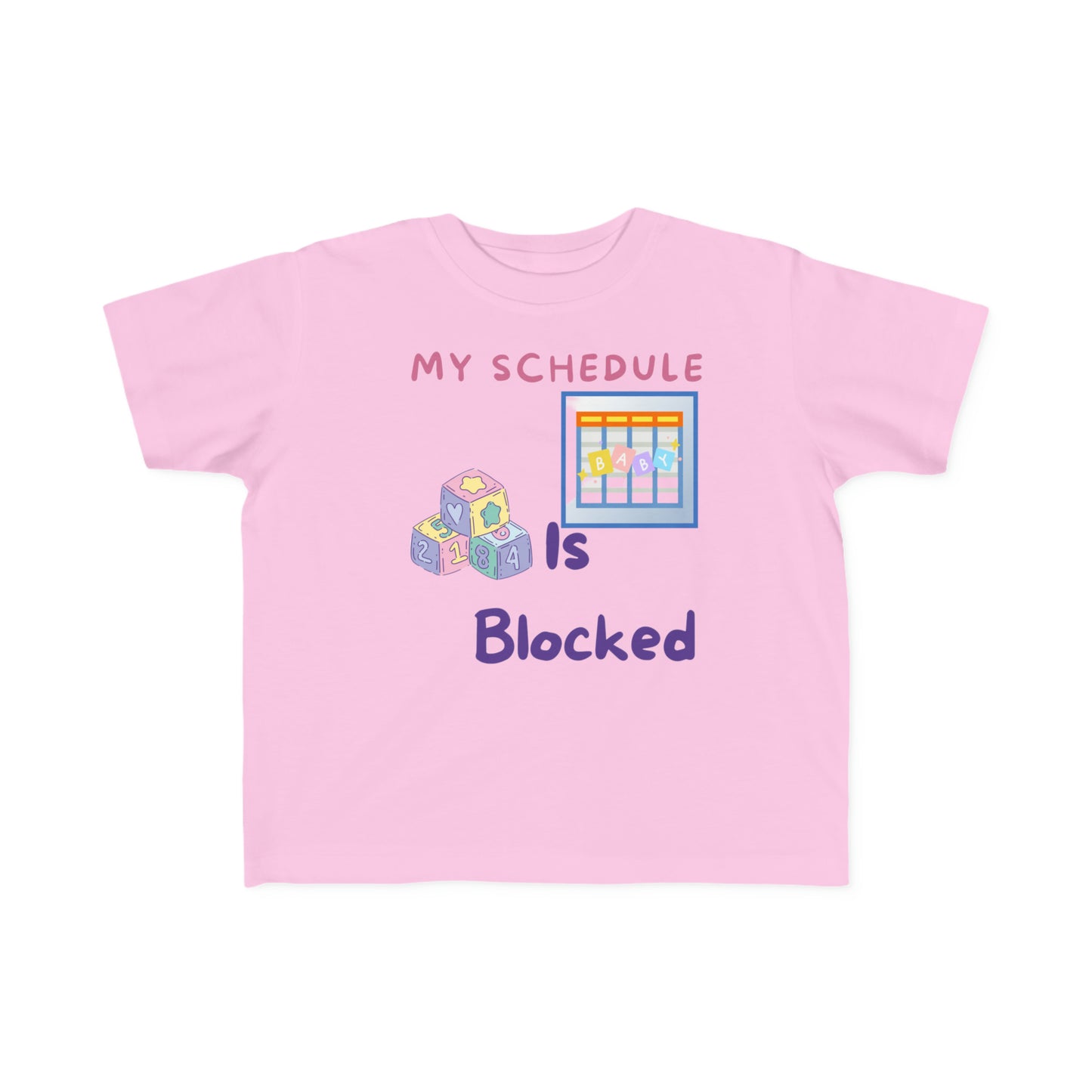 Blocked Schedule Toddler's Fine Jersey Tee